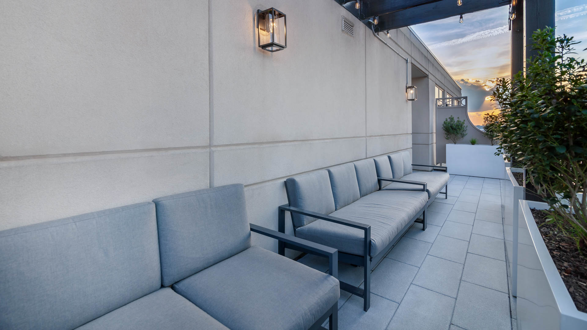 Roof deck at 1210 Mass Apartments (2 of 2)