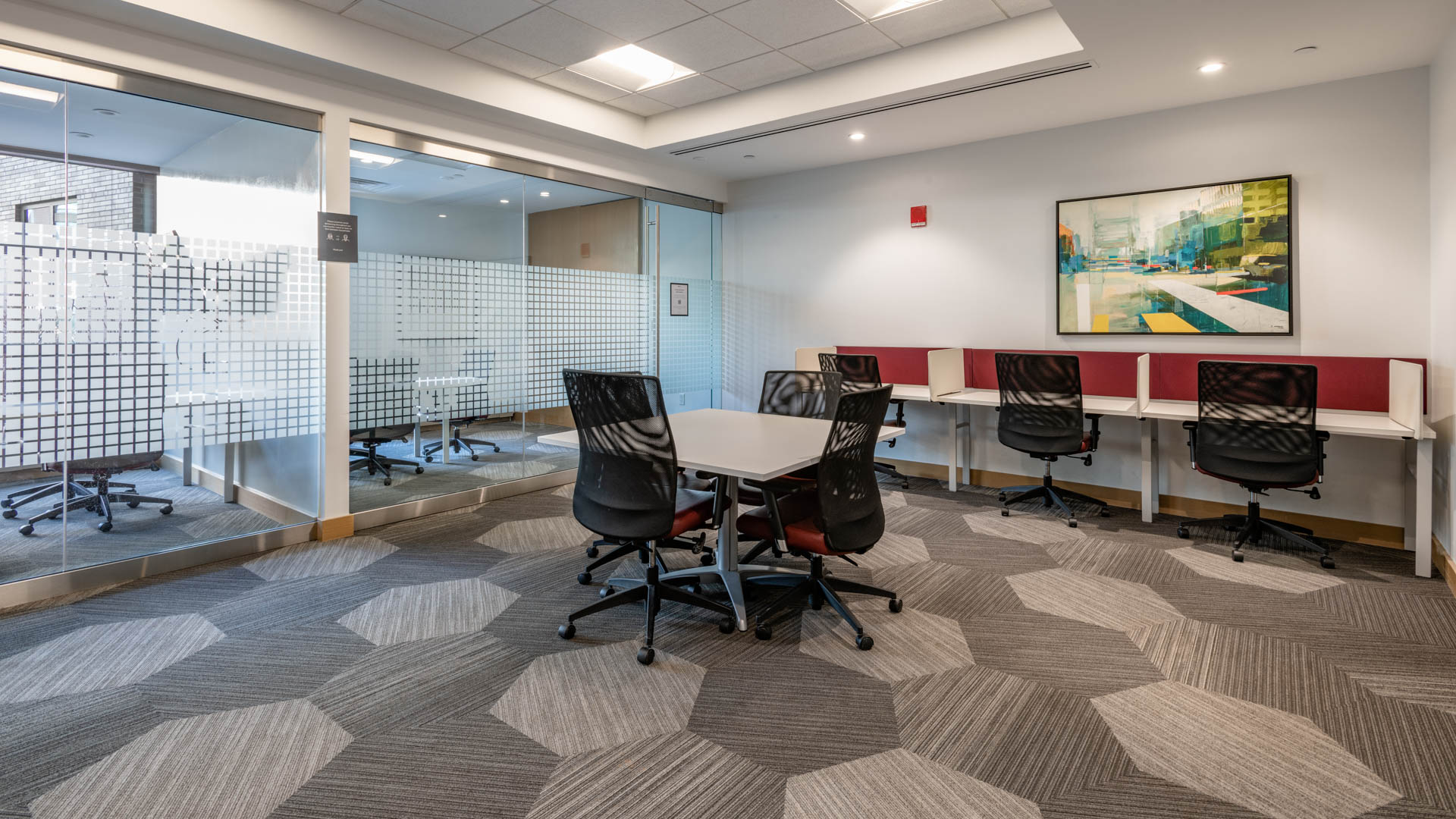 Business center at Third Square Apartments