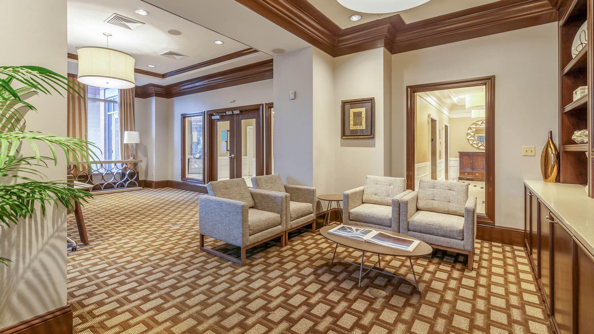 Business center at The Veridian Apartments