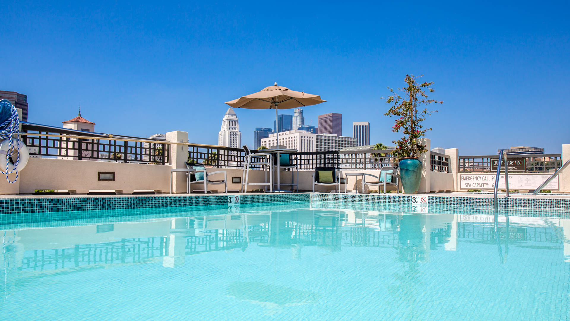 Pool at Mozaic at Union Station Apartments (3 of 4)