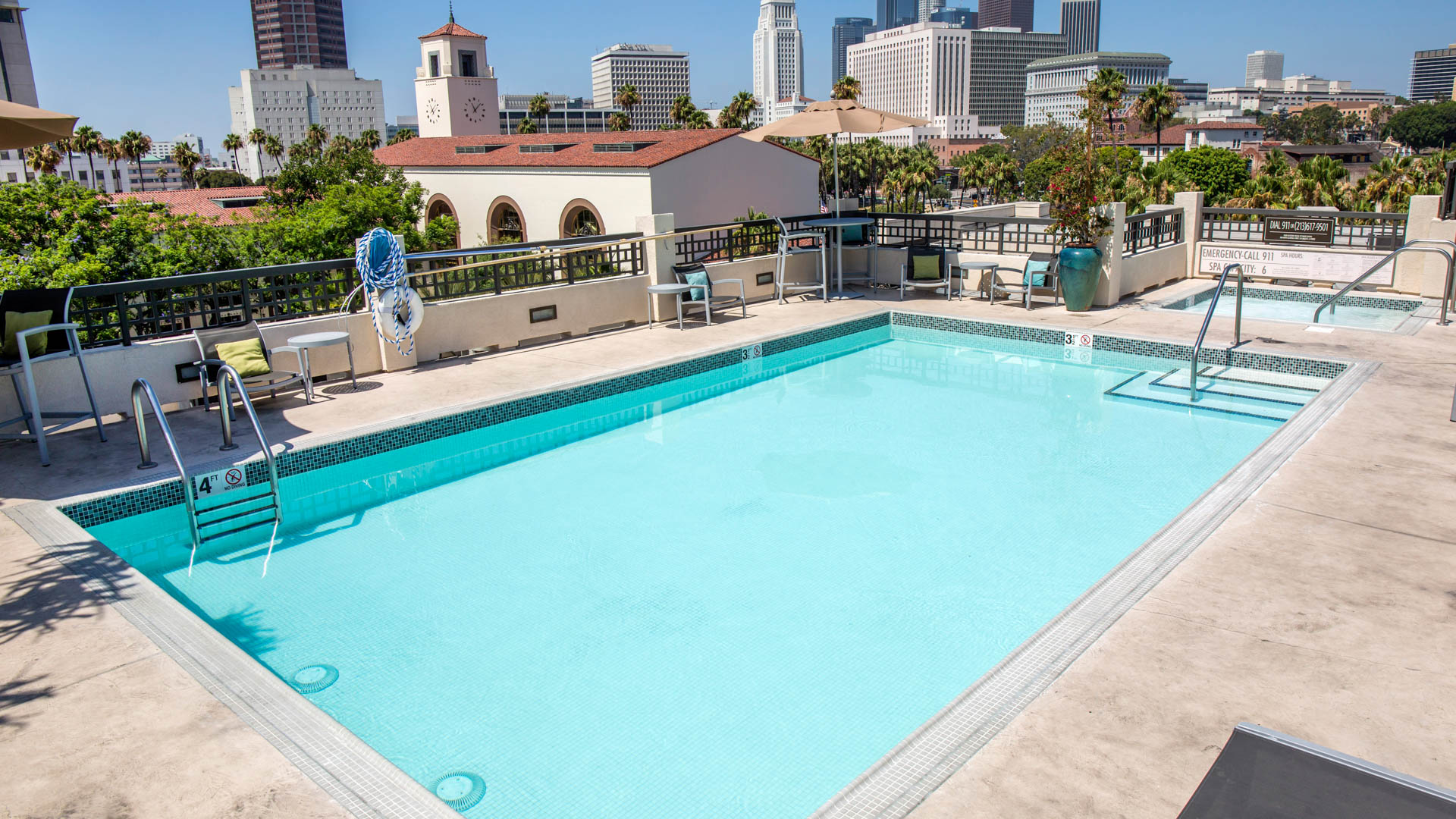 Pool at Mozaic at Union Station Apartments (1 of 4)