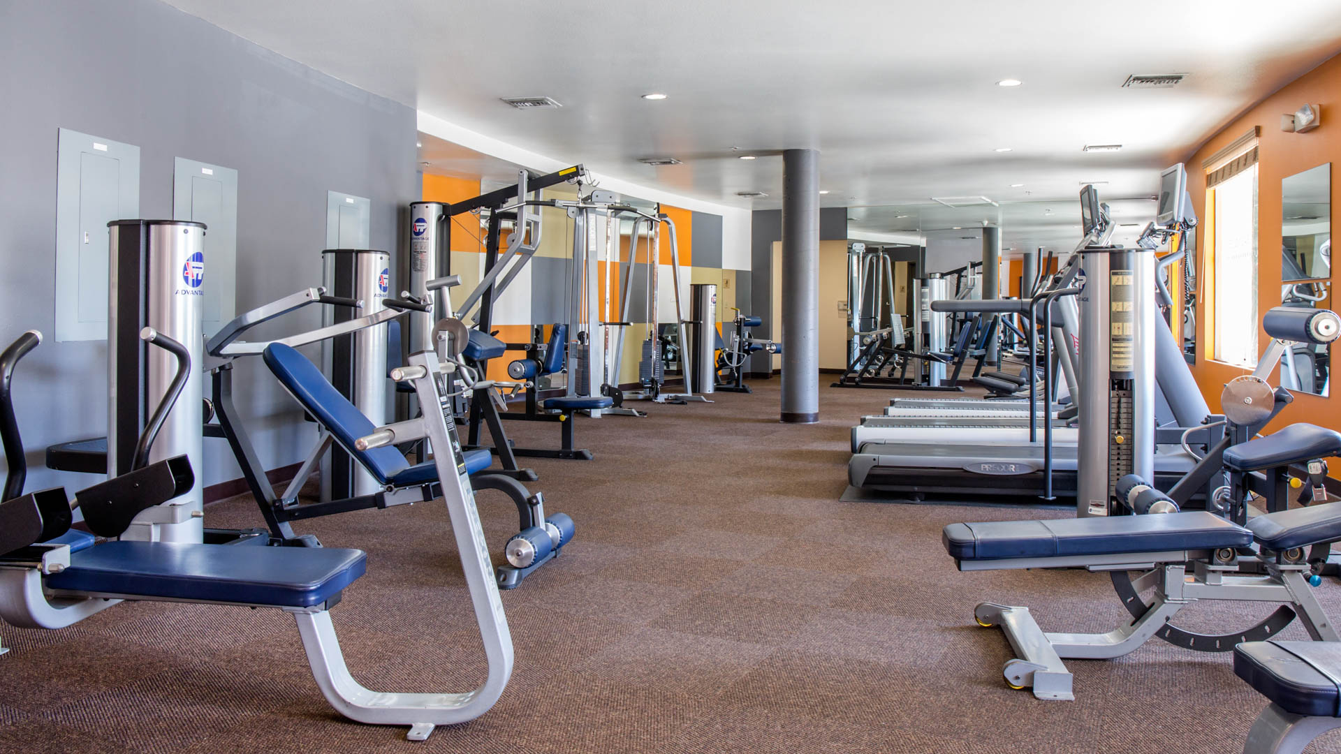 Gym at Mozaic at Union Station Apartments (1 of 2)
