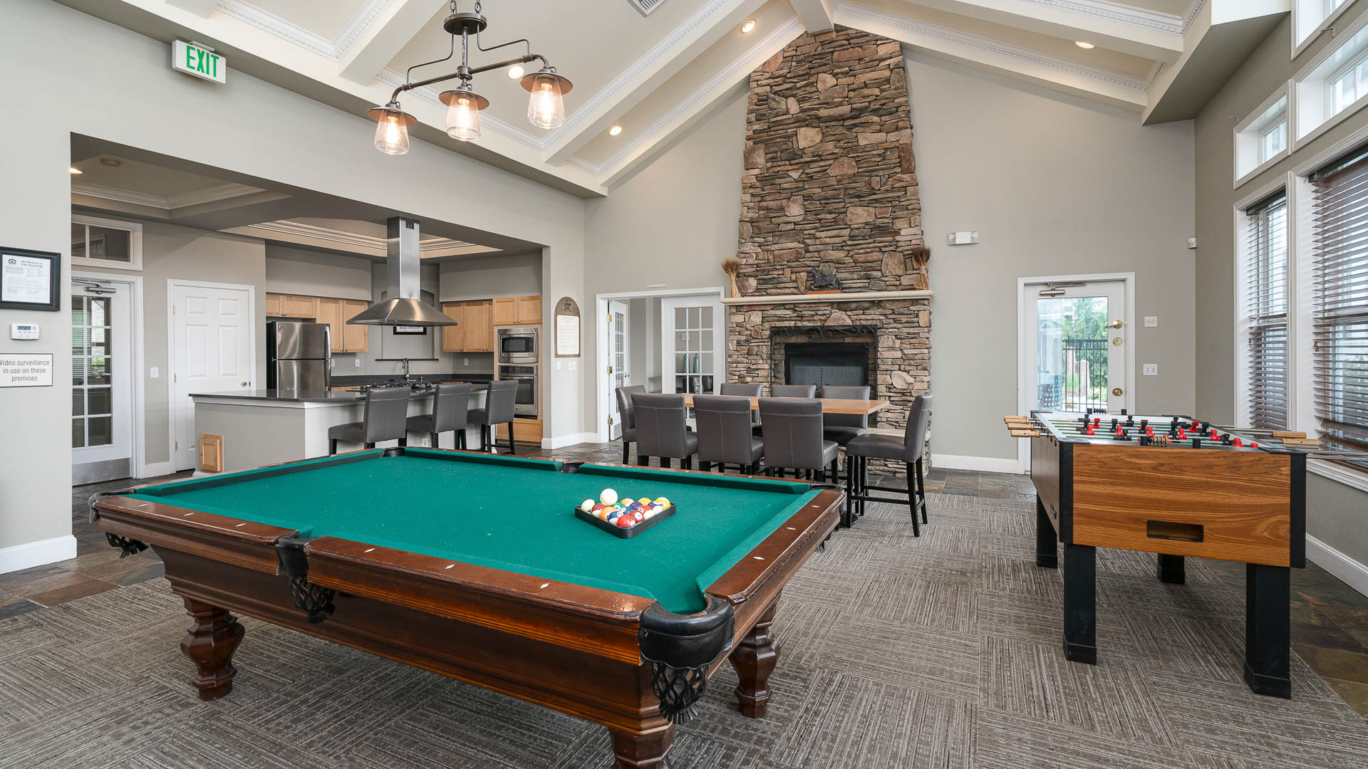 Game room at The Reserve at Town Center Apartments (1 of 2)