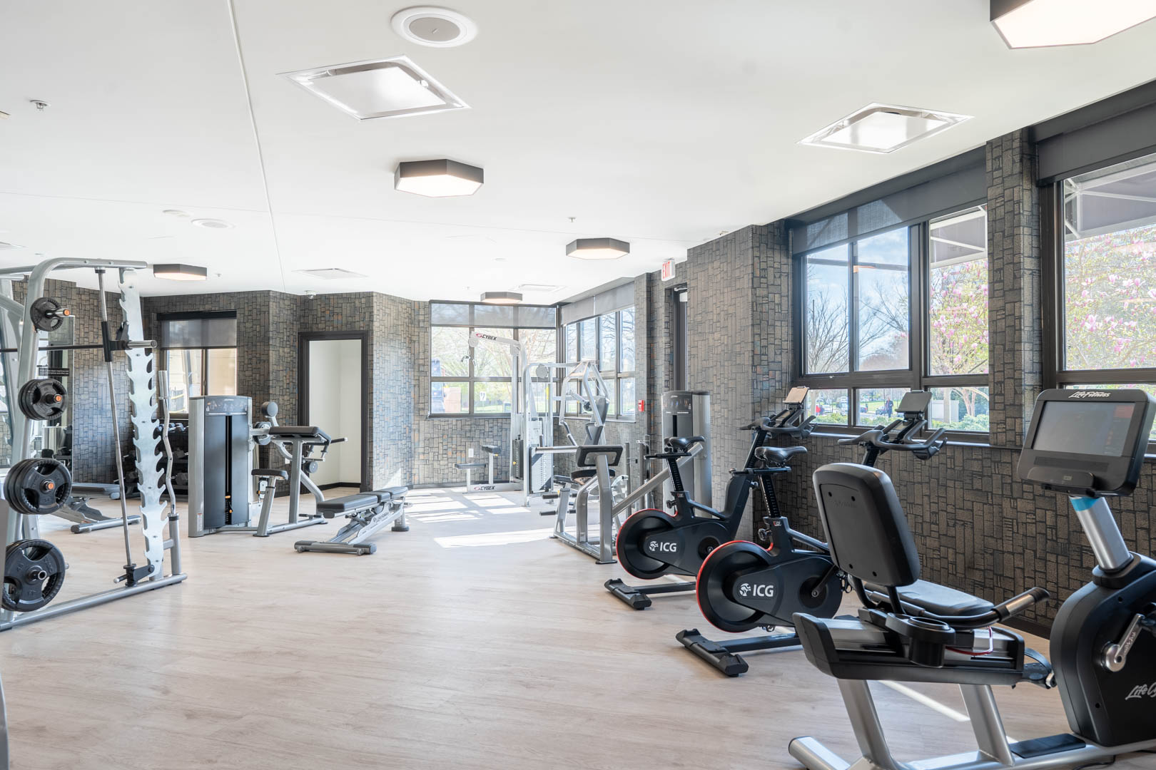 Gym at 1401 Joyce on Pentagon Row Apartments (1 of 3)