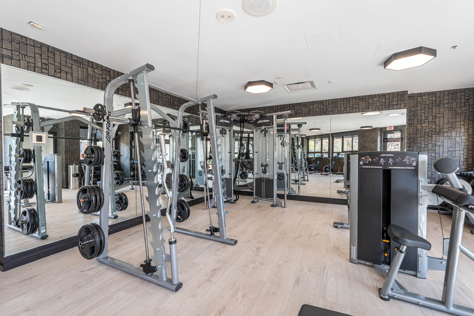 Gym at 1401 Joyce on Pentagon Row Apartments (2 of 3)