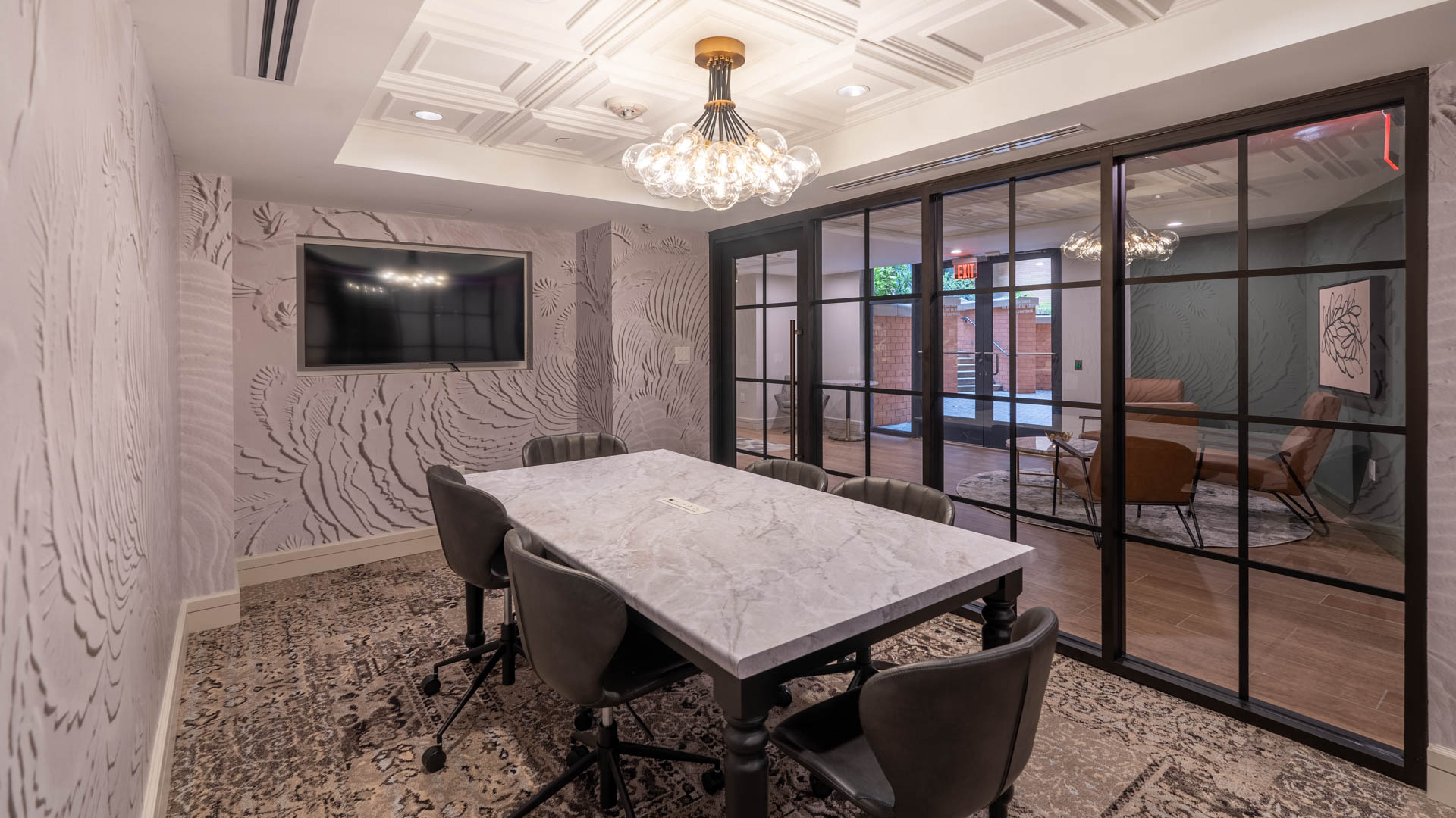 Work space at 425 Mass Apartments