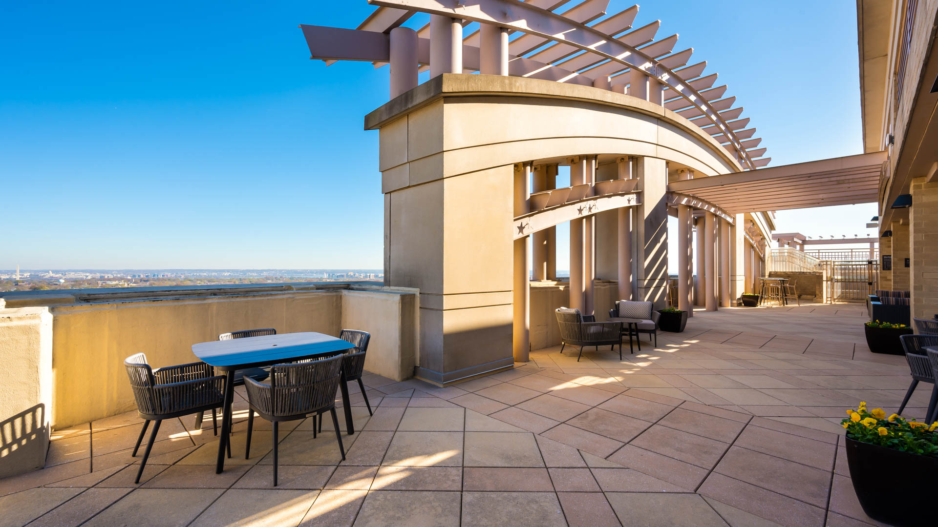Roof deck at Liberty Tower Apartments (1 of 4)
