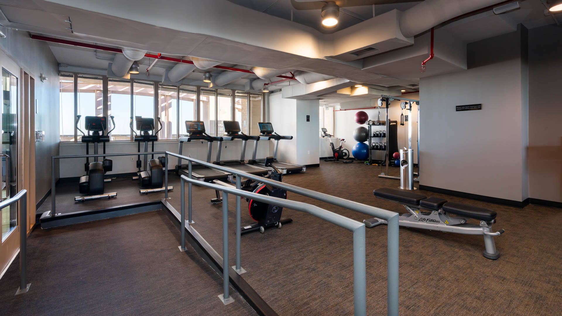 Gym at Liberty Tower Apartments (1 of 3)