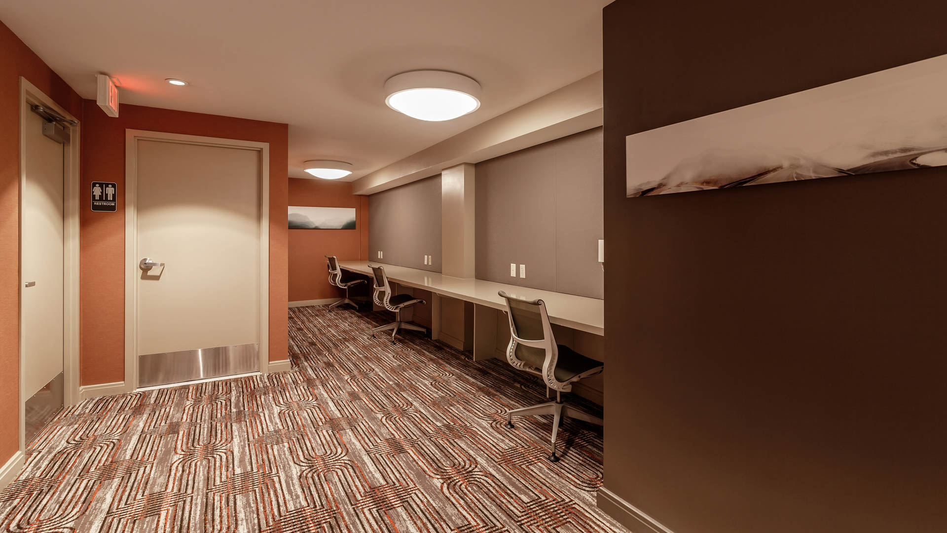 Business center at 1500 Mass Apartments