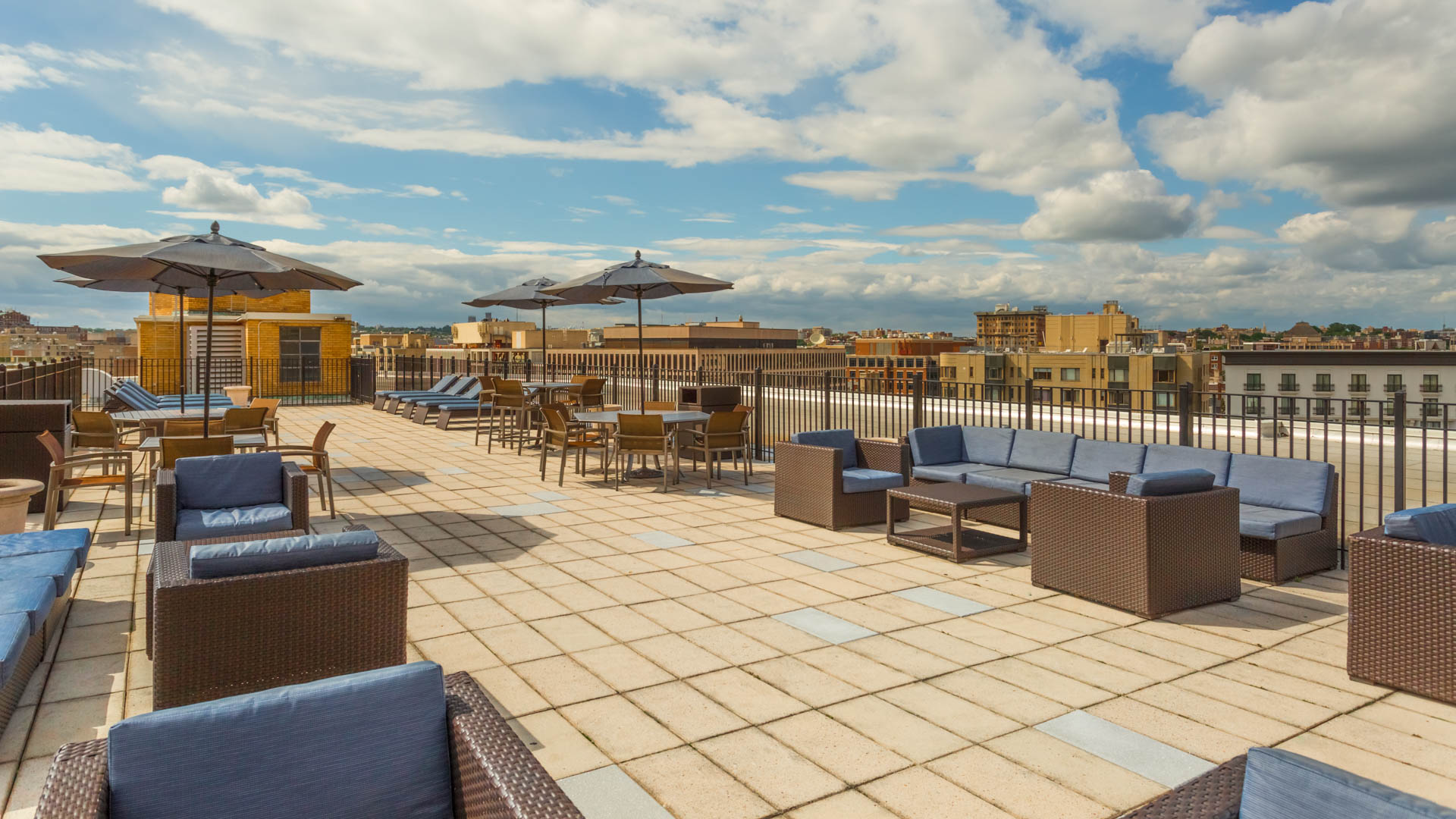 Roof deck at 1500 Mass Apartments (2 of 3)