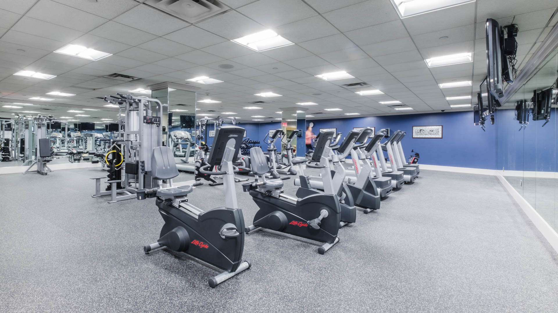Gym at 180 Riverside Boulevard Apartments (2 of 5)