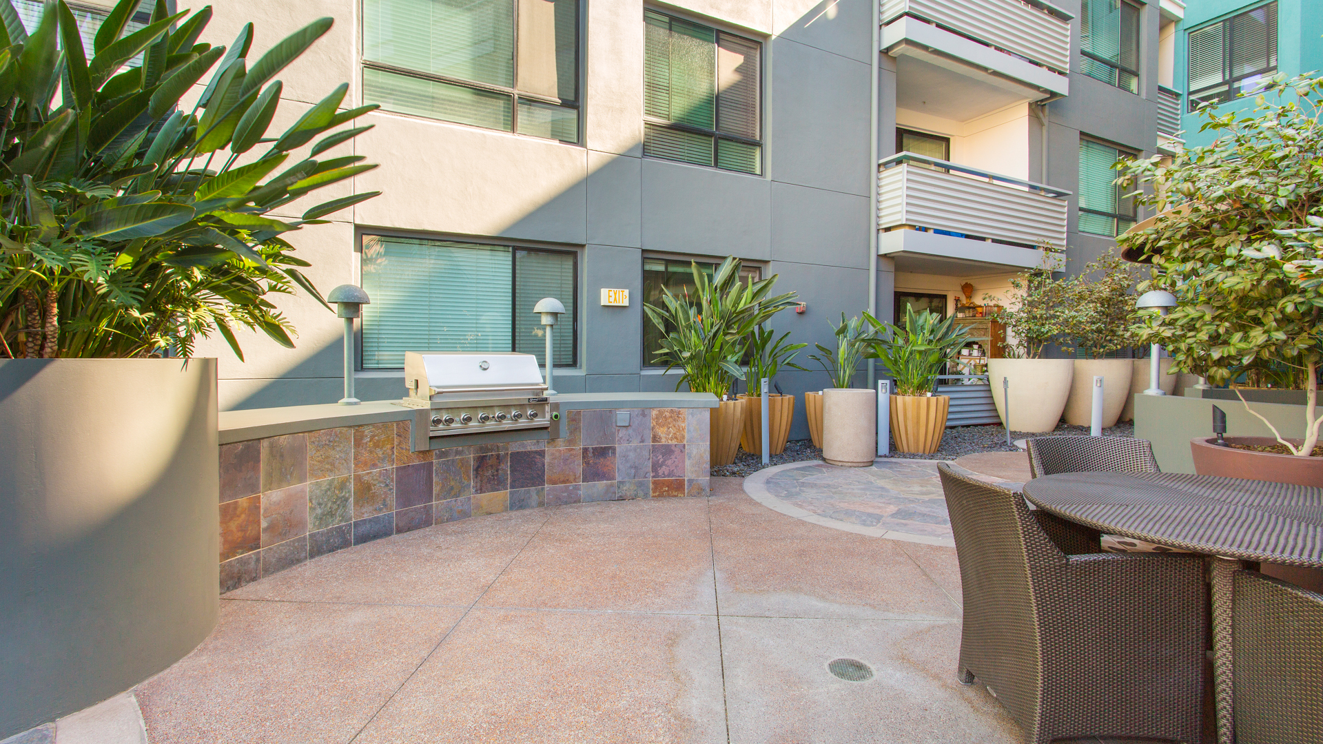 Grill area at Hikari Apartments