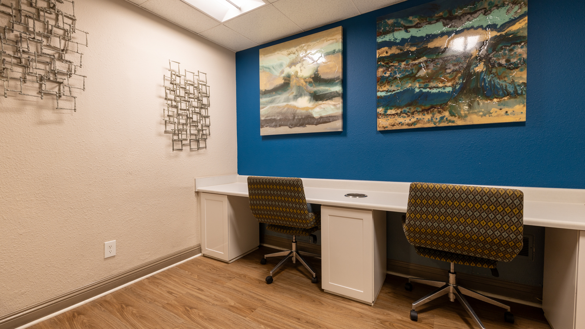 Work space at The Encore Apartments