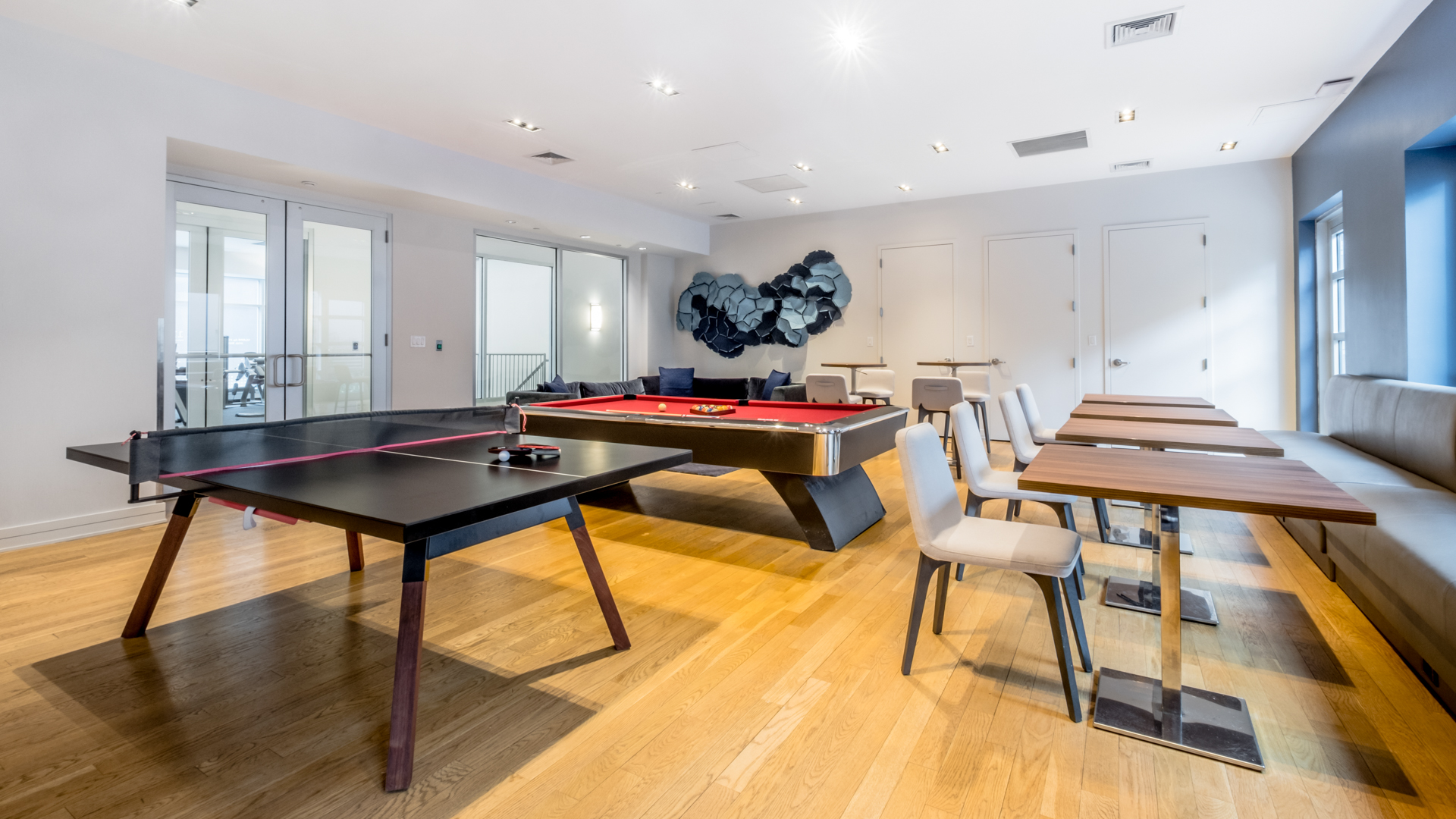 Game room at 175 Kent Apartments