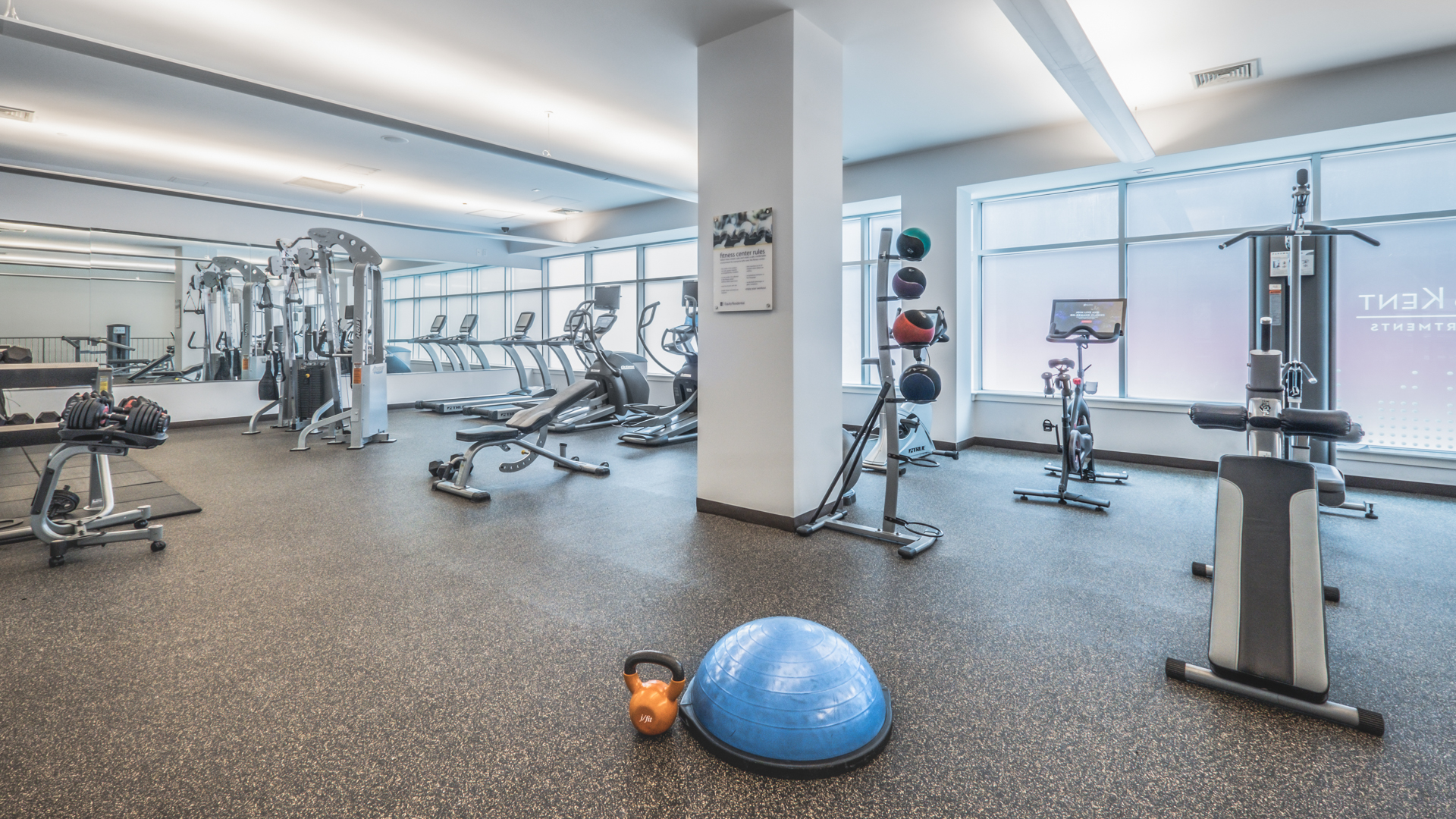 Gym at 175 Kent Apartments