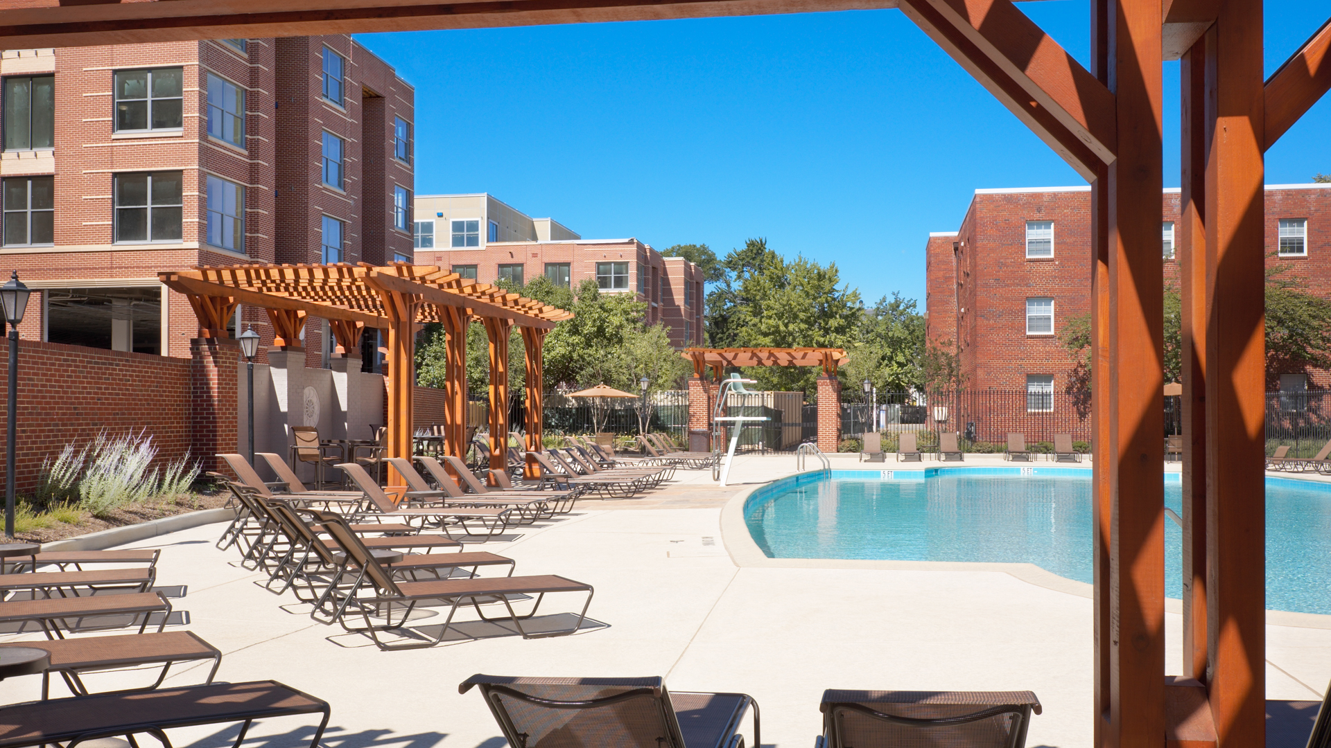 Pool at 2201 Pershing Apartments (1 of 3)