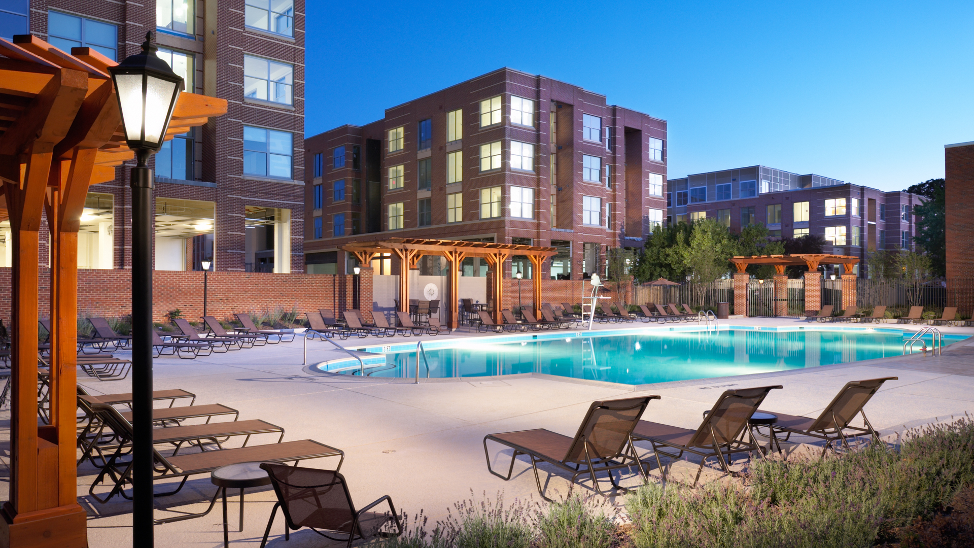 Pool at 2201 Pershing Apartments (3 of 3)