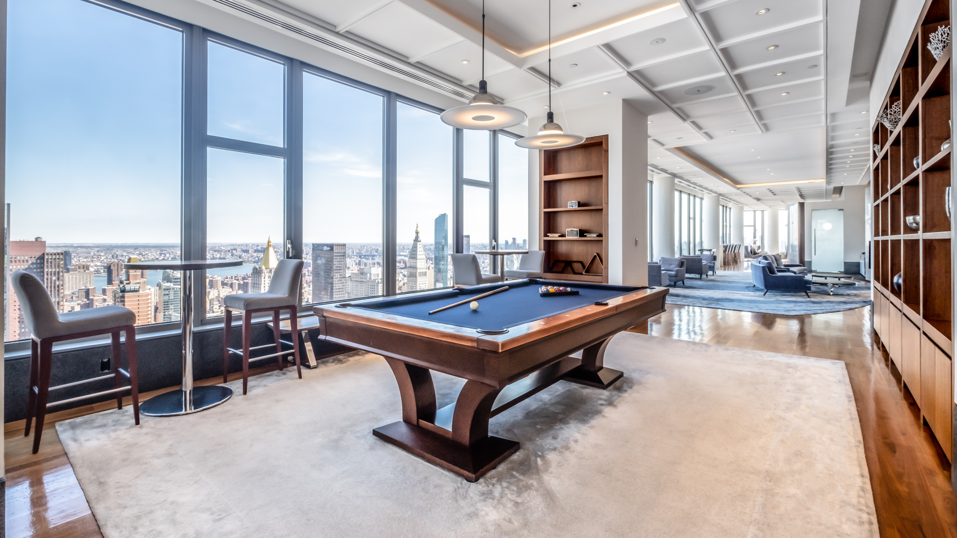 Game room at Beatrice Apartments