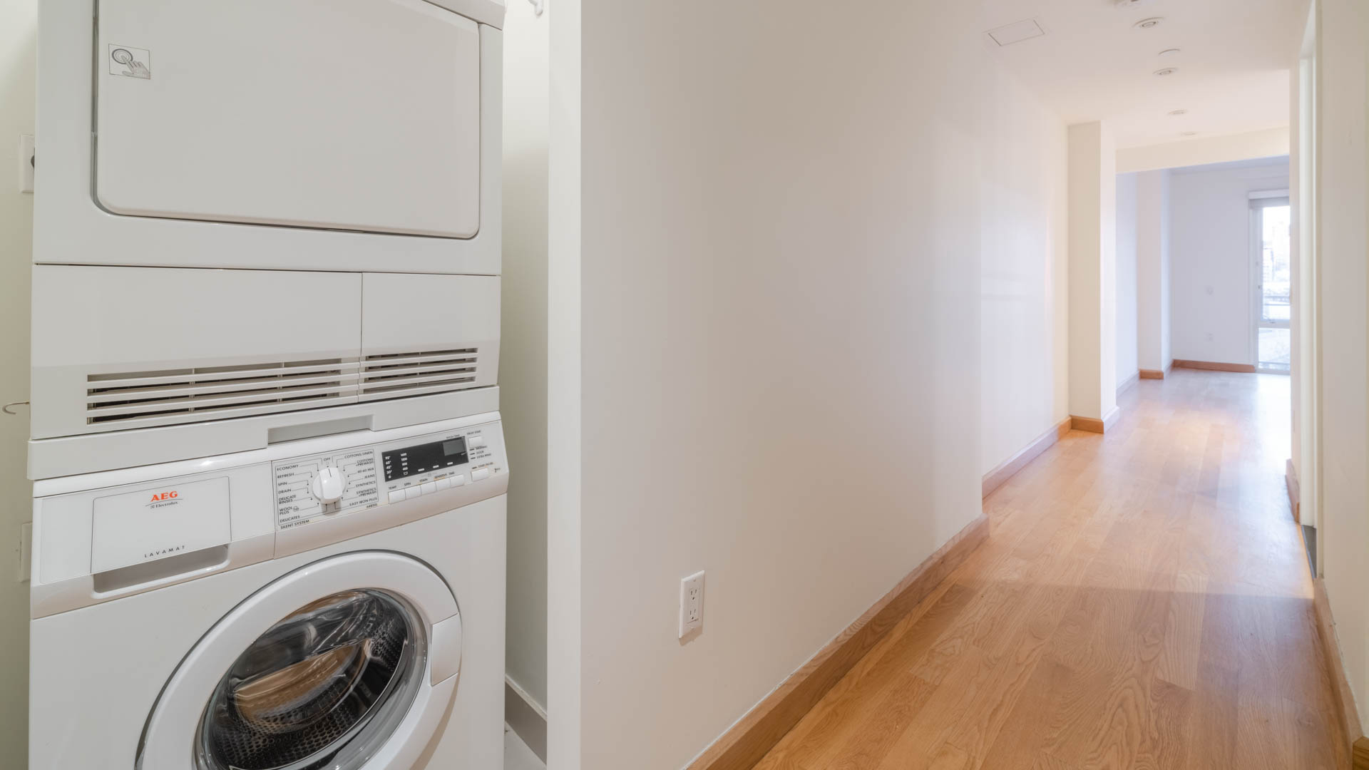 Laundry room at Mantena Apartments