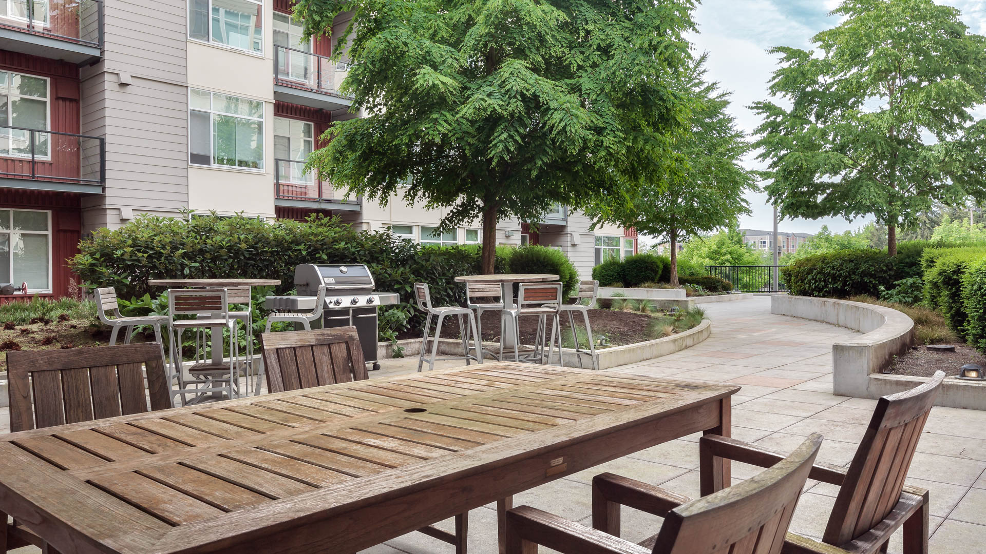 Grill area at Veloce Apartments