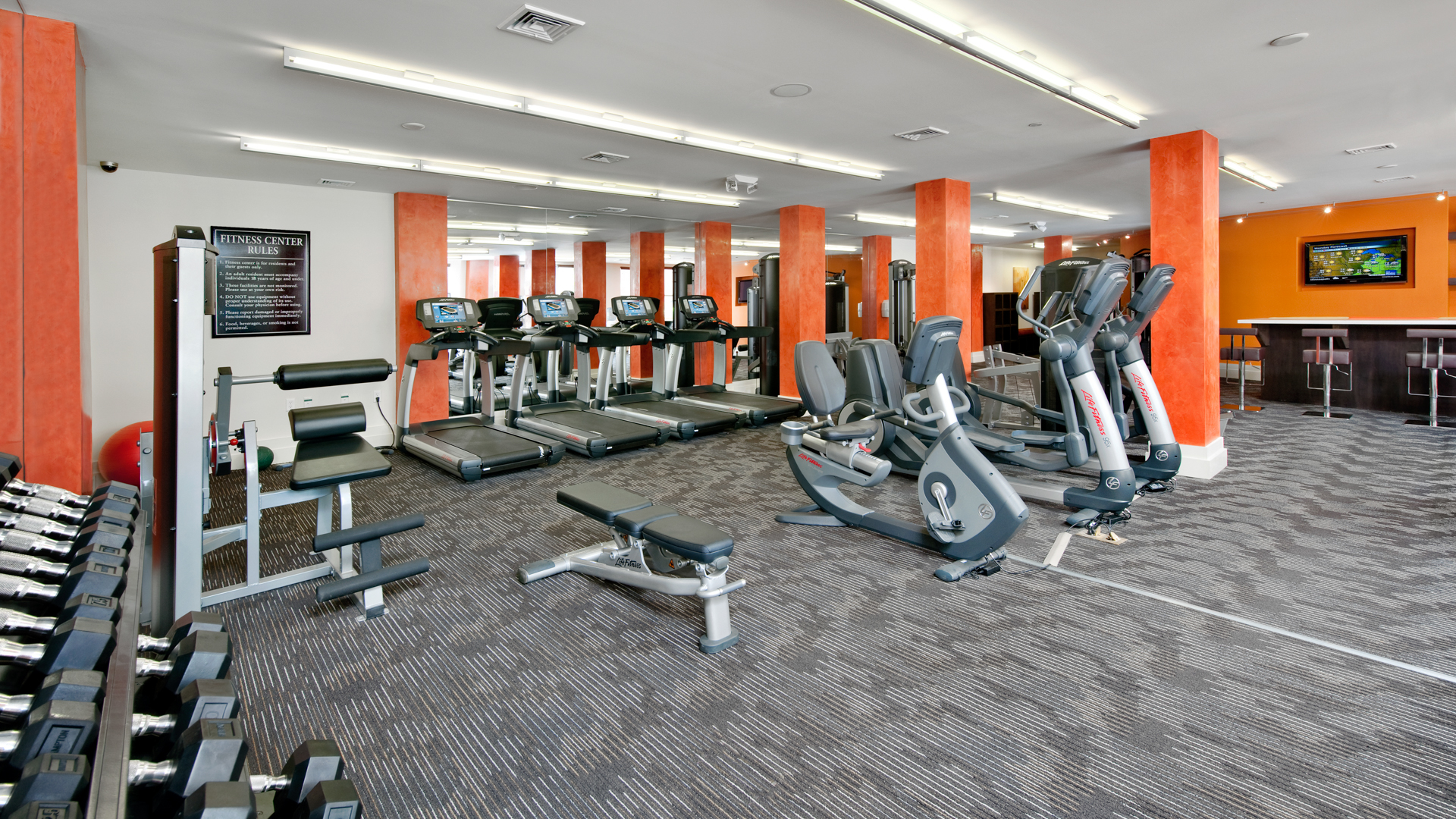 Gym at Westchester Rockville Station Apartments (2 of 2)