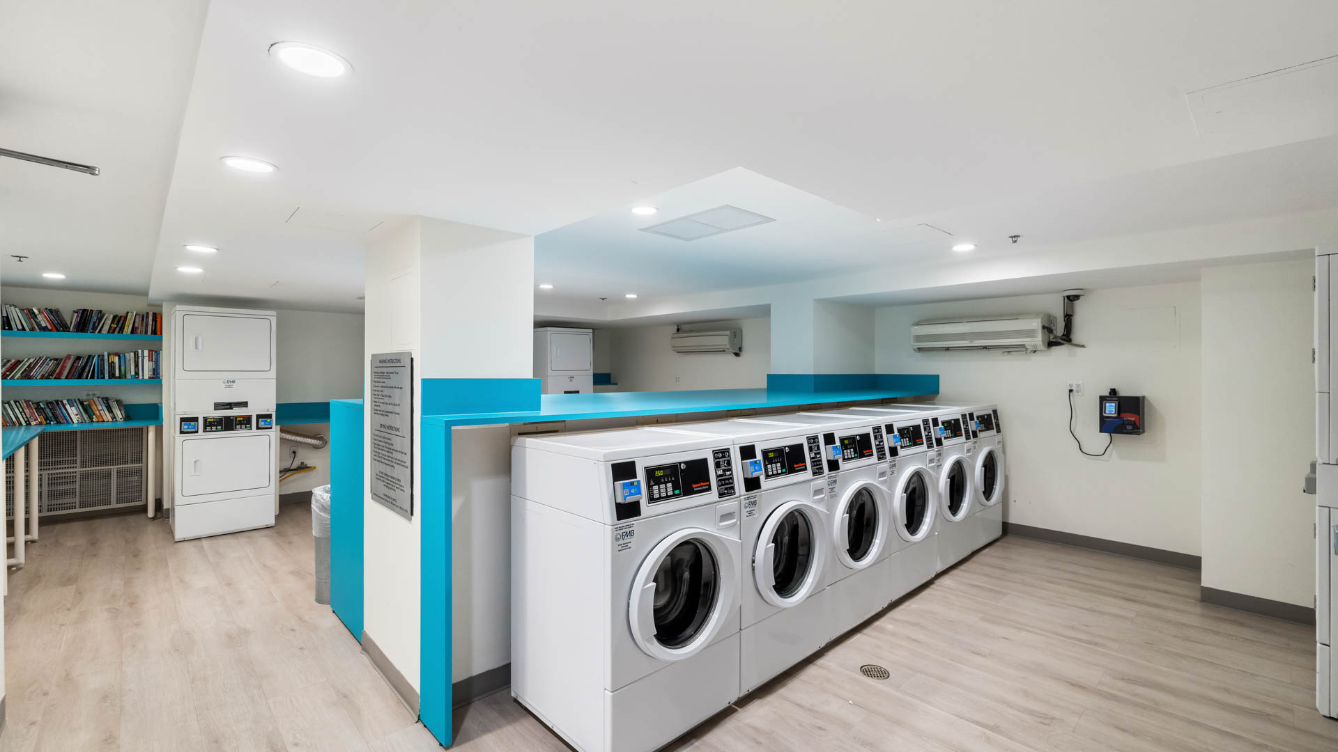 Laundry room at The Samuel at Dupont Circle Apartments