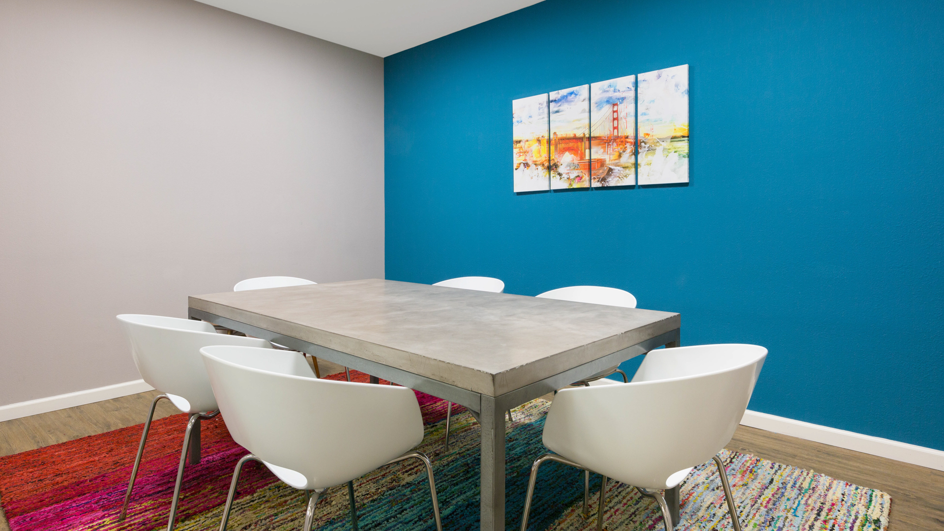 Work space at South City Station Apartments