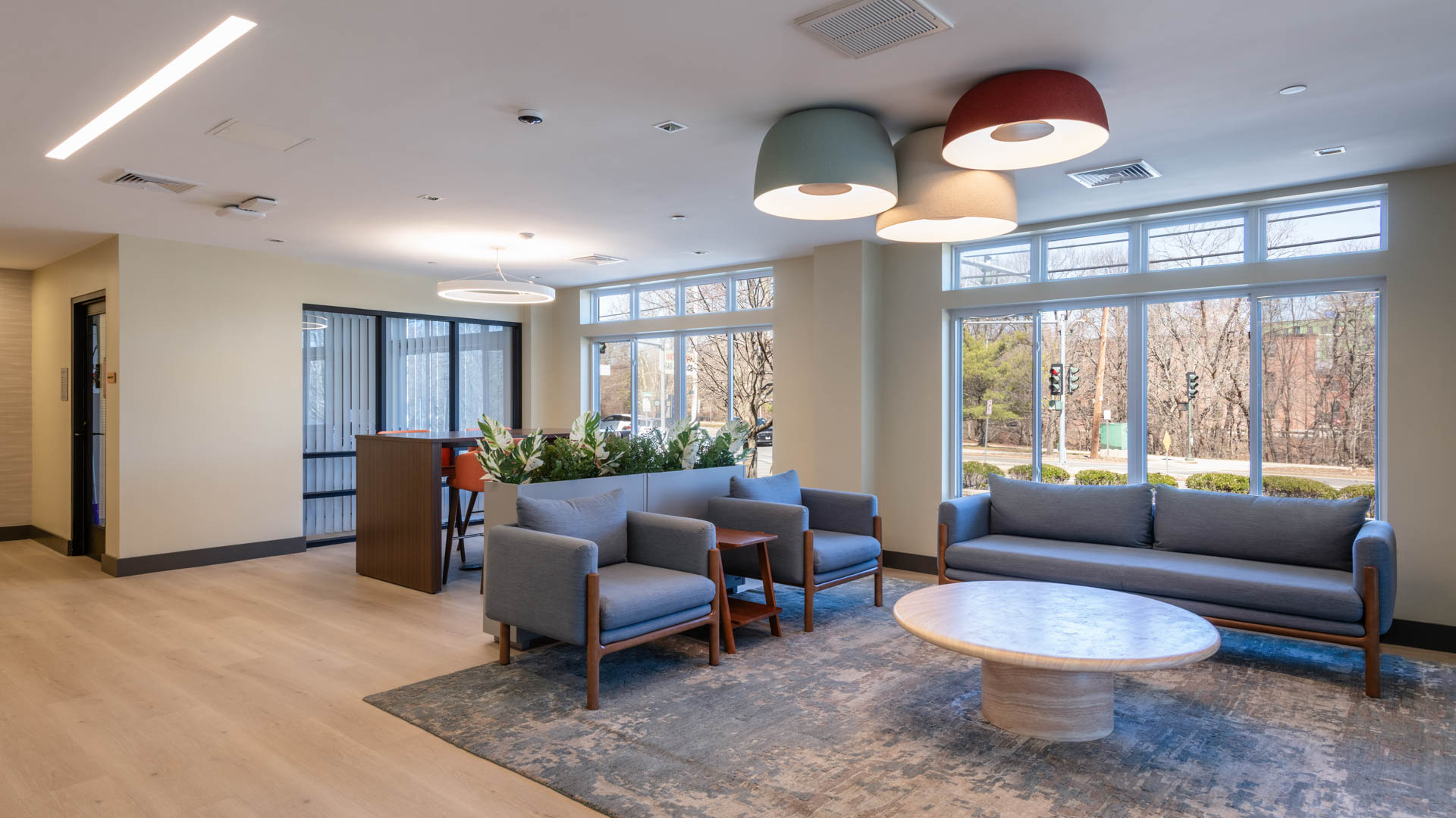 Lobby at Watertown Square Apartments
