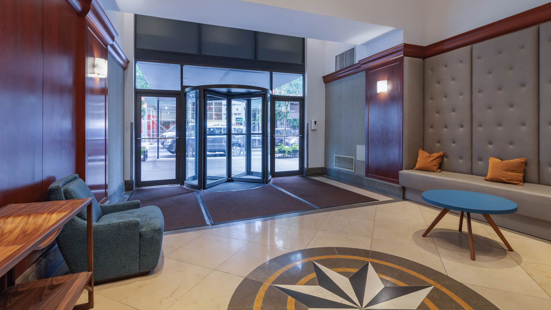Lobby at 180 Montague Apartments