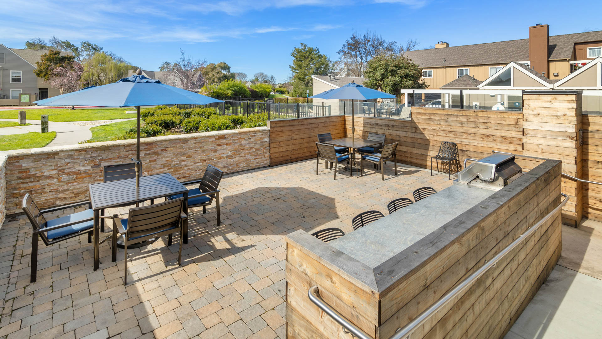Grill area at Riva Terra Apartments at Redwood Shores (2 of 2)