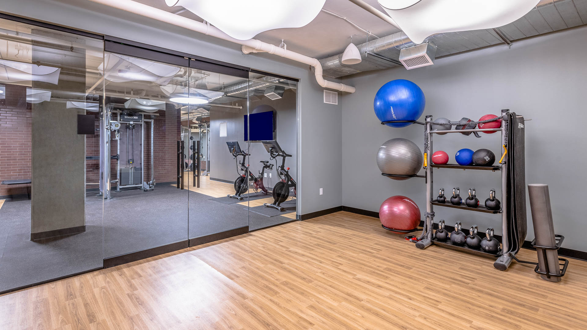 Gym at Lofts at Kendall Square Apartments (5 of 5)