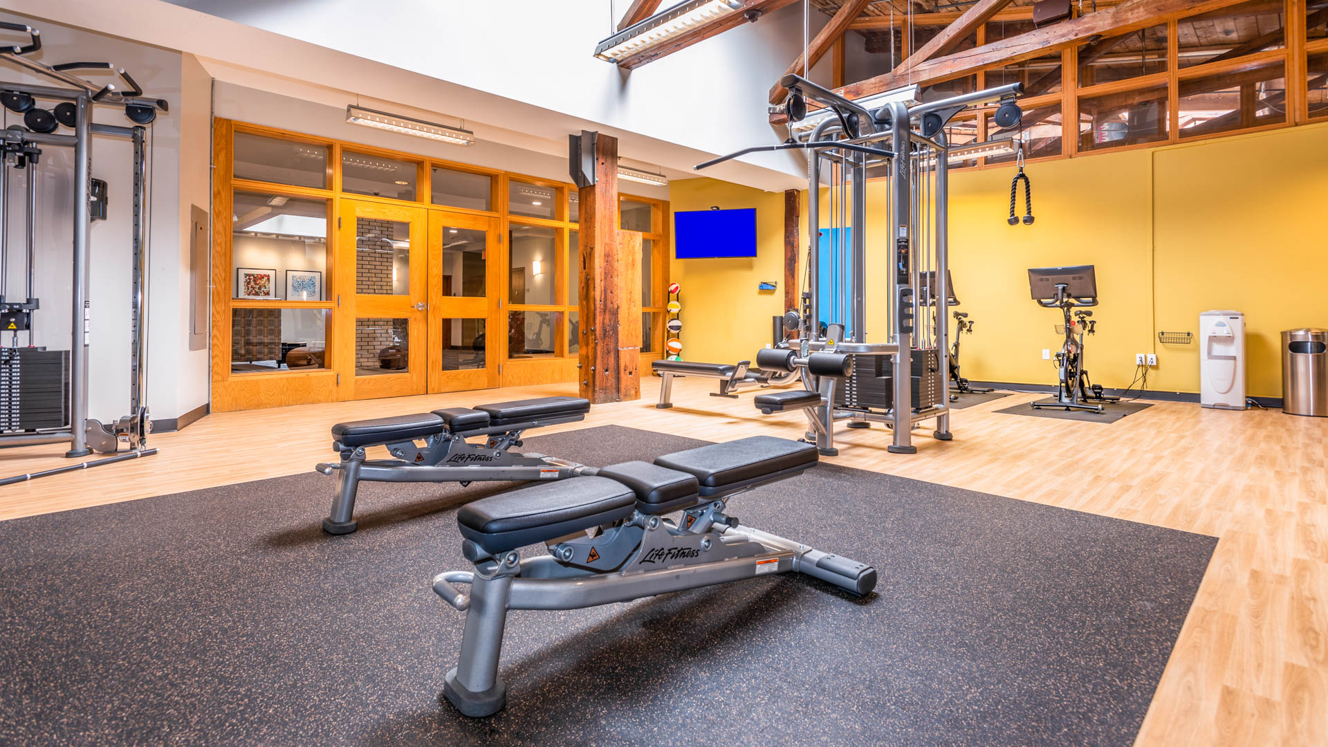 Gym at Lofts at Kendall Square Apartments (2 of 5)