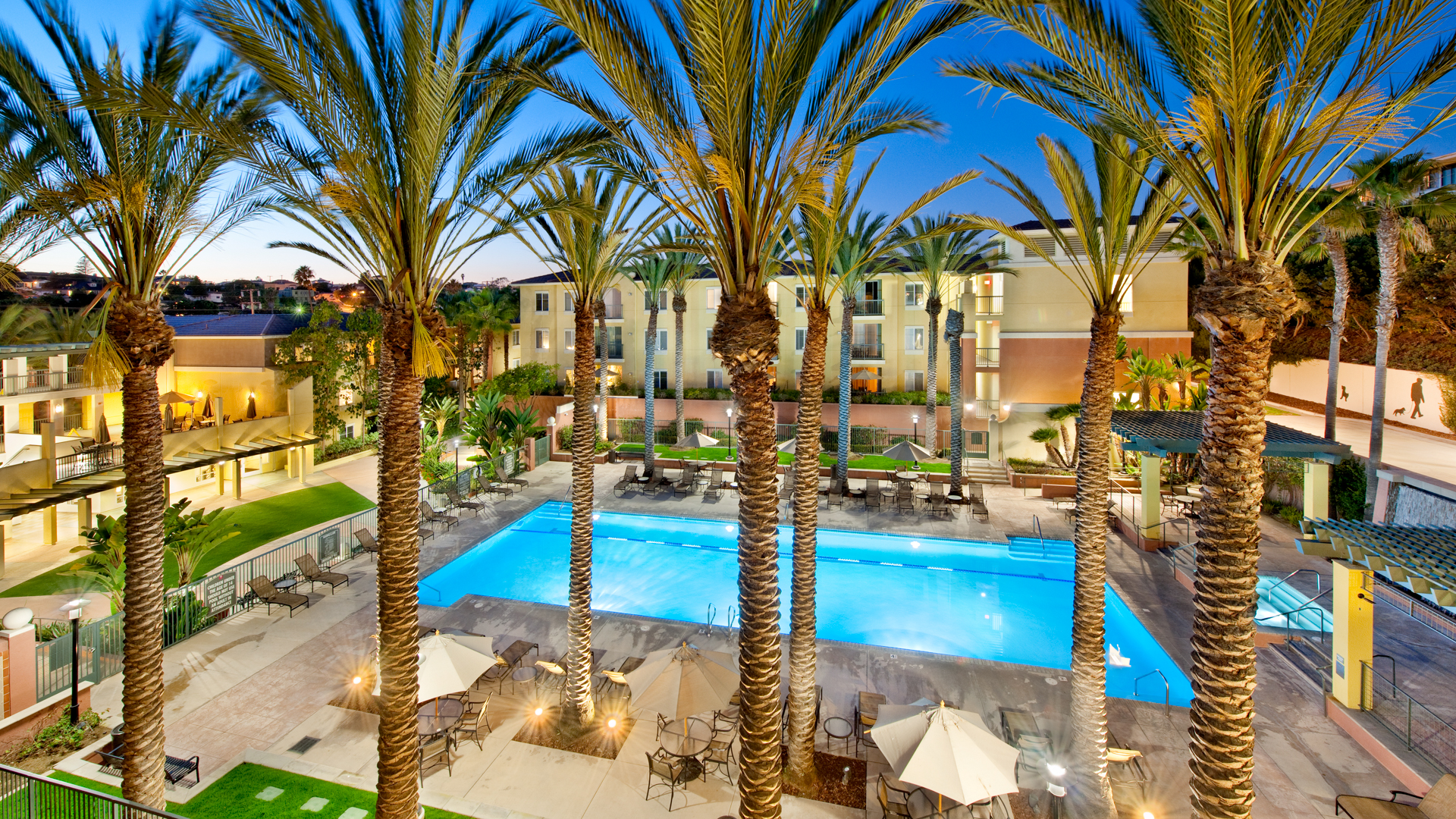 Pool at Mariposa at Playa del Rey Apartments (3 of 6)