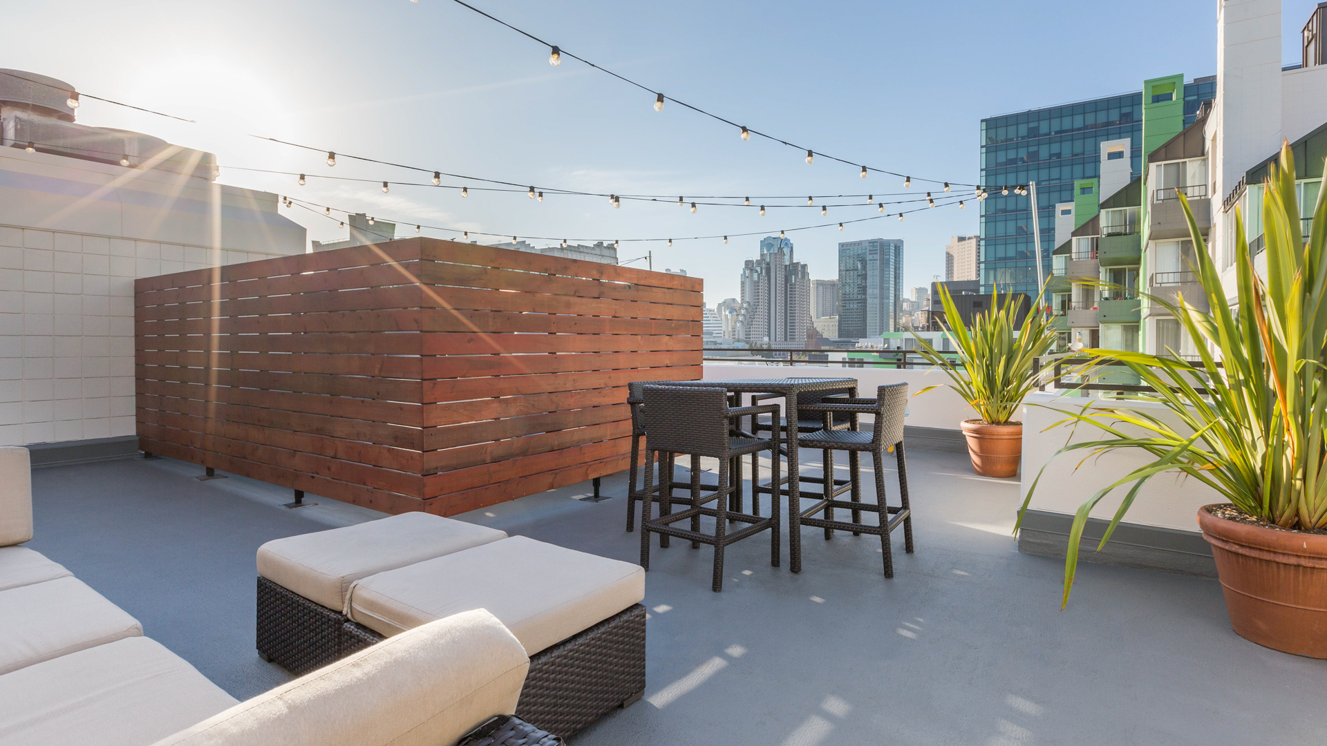 Roof deck at SoMa Square Apartments (3 of 6)