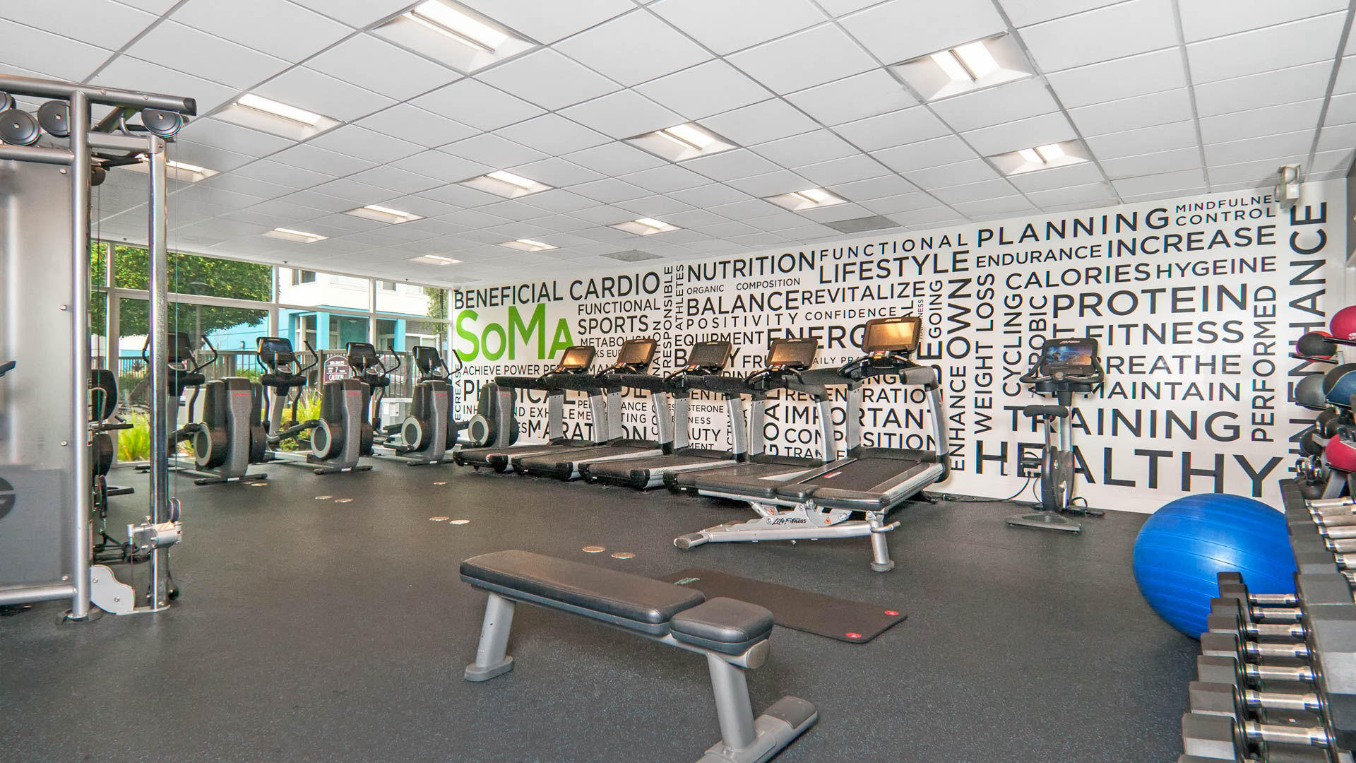 Gym at SoMa Square Apartments (2 of 3)