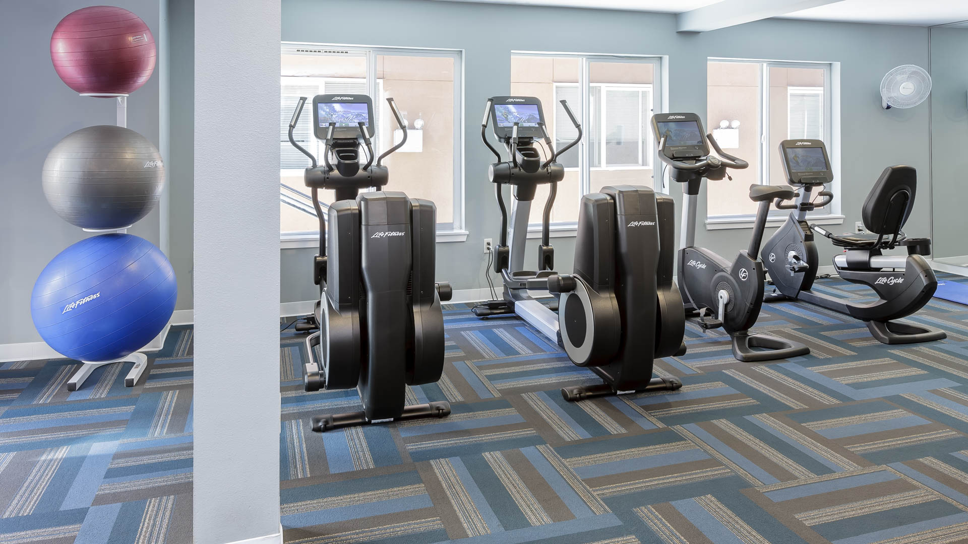 Gym at City Square Bellevue Apartments (2 of 2)
