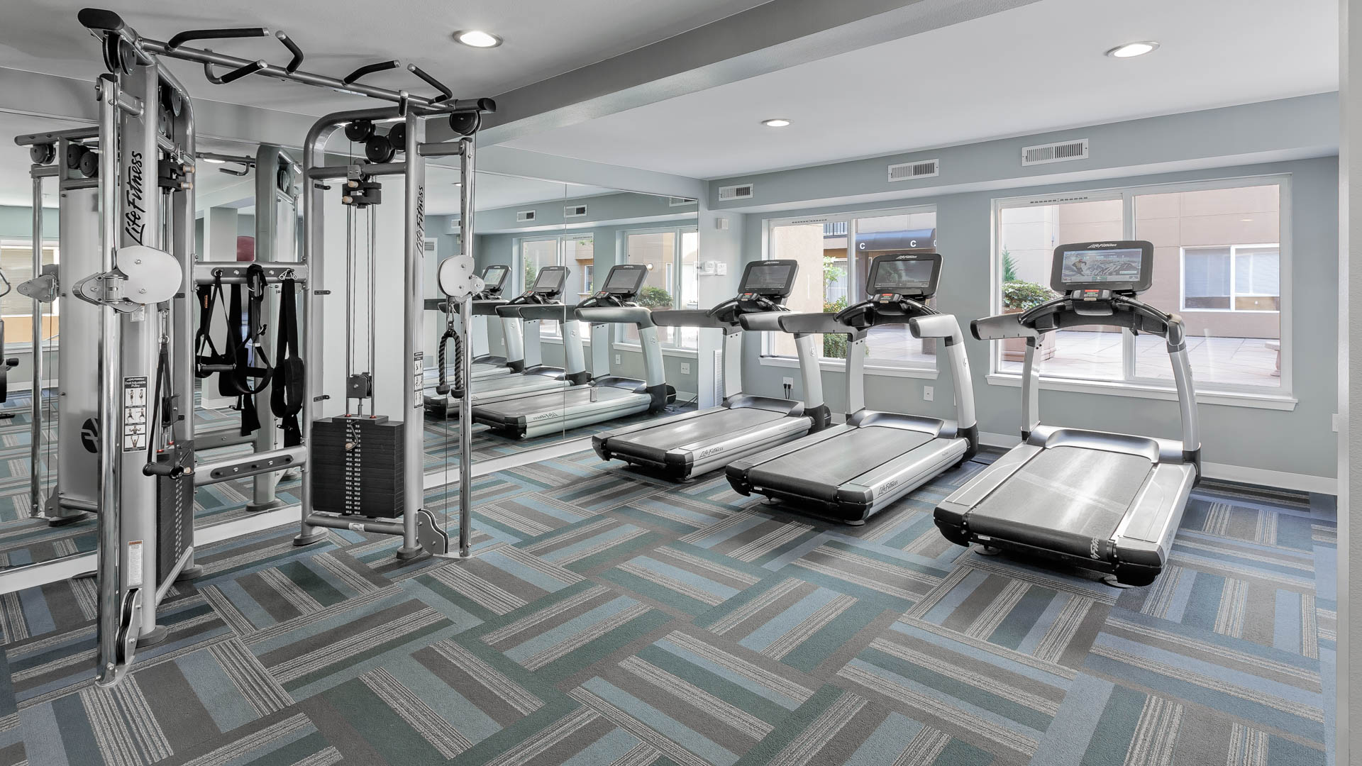 Gym at City Square Bellevue Apartments (1 of 2)