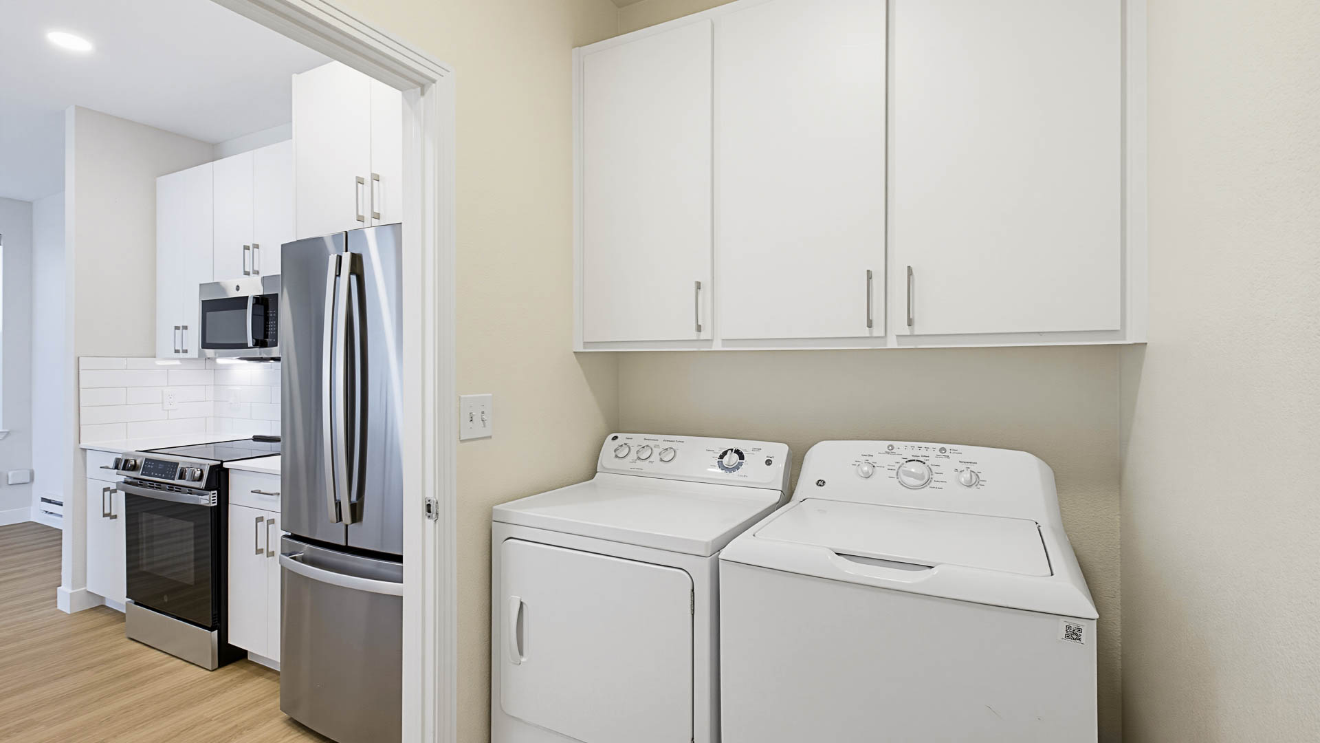 Laundry room at City Gate at Cupertino Apartments