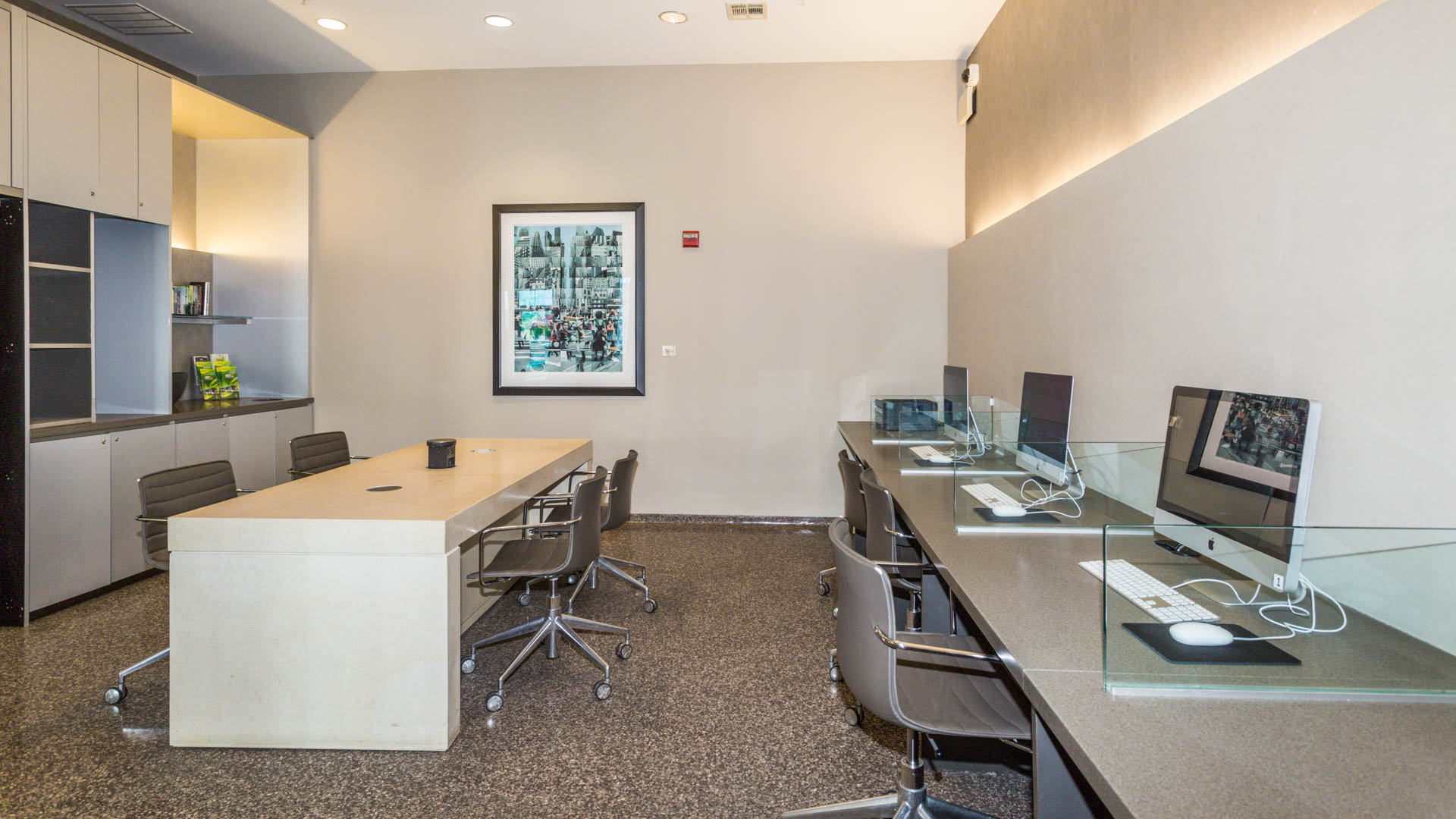 Work space at Lofts 590 Apartments
