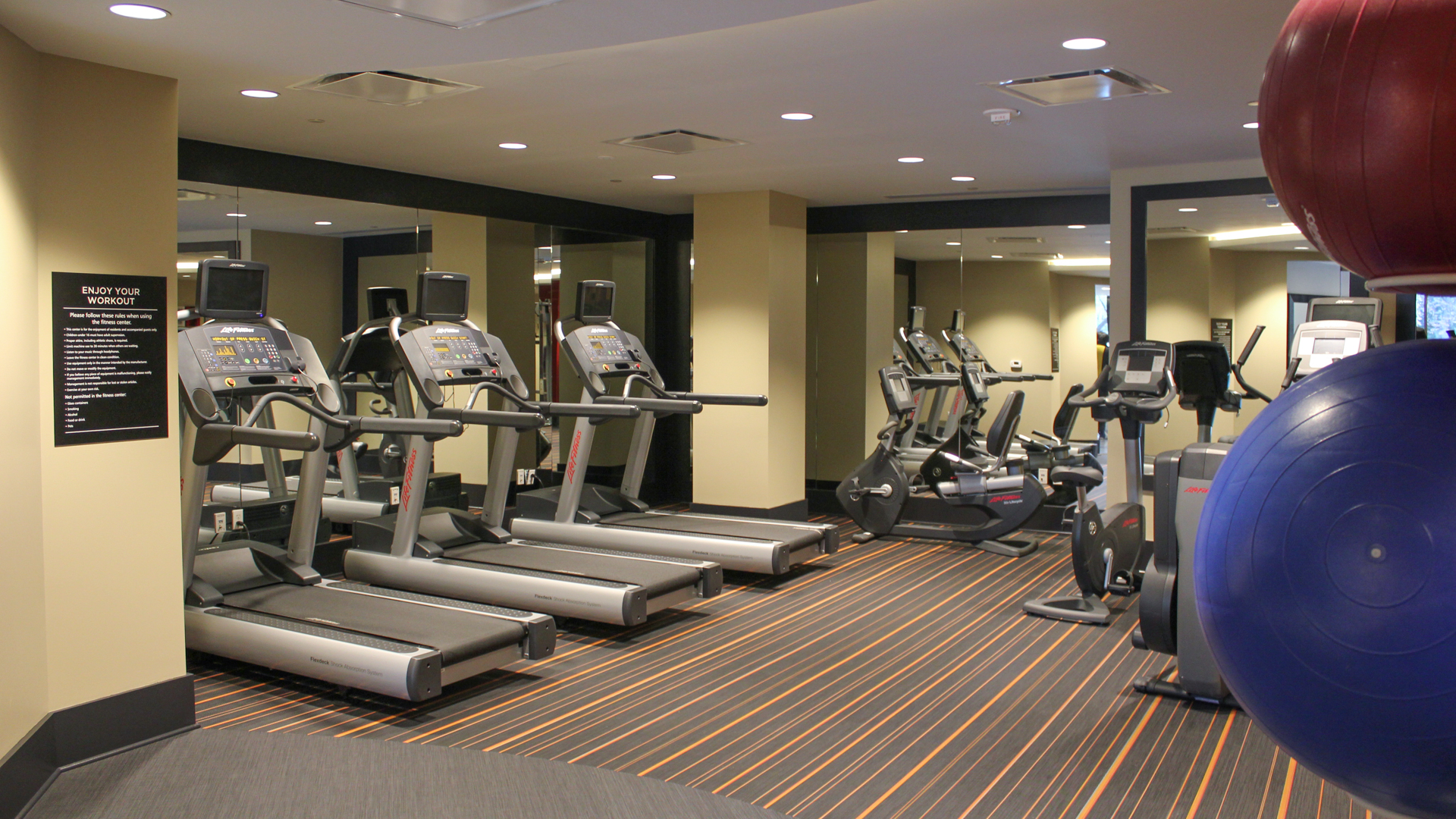Gym at Crystal Place Apartments