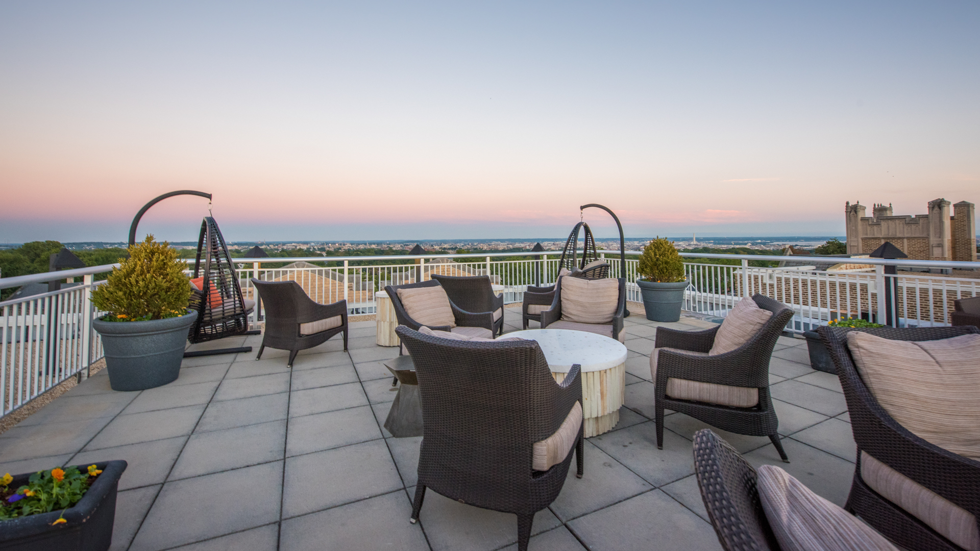 Roof deck at Alban Towers Apartments (2 of 2)