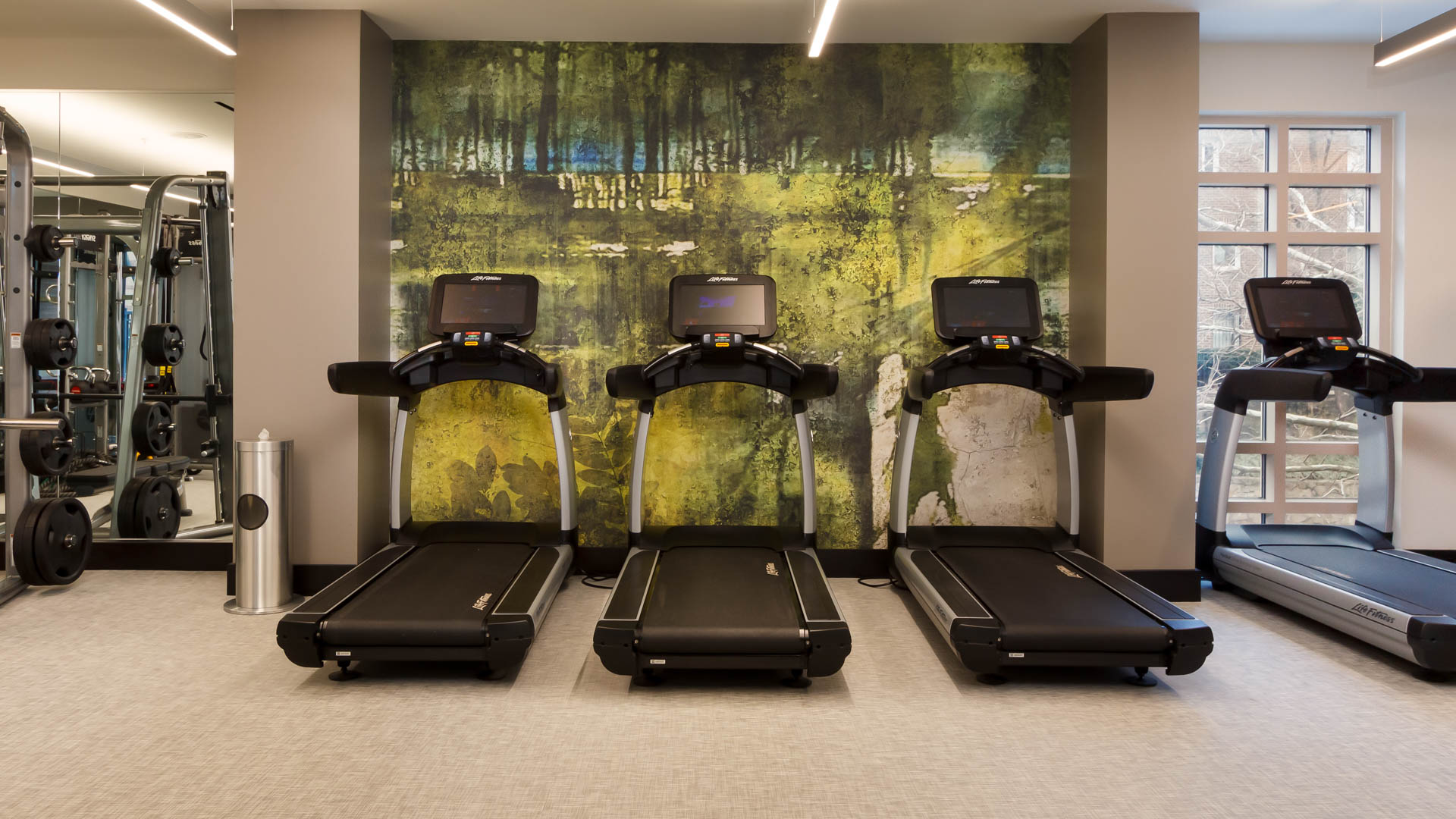 Gym at 1800 Oak Apartments (2 of 6)