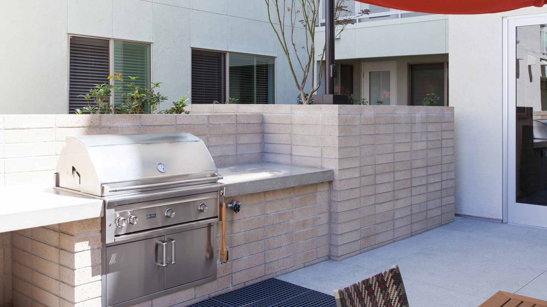 Grill area at Jia Apartments