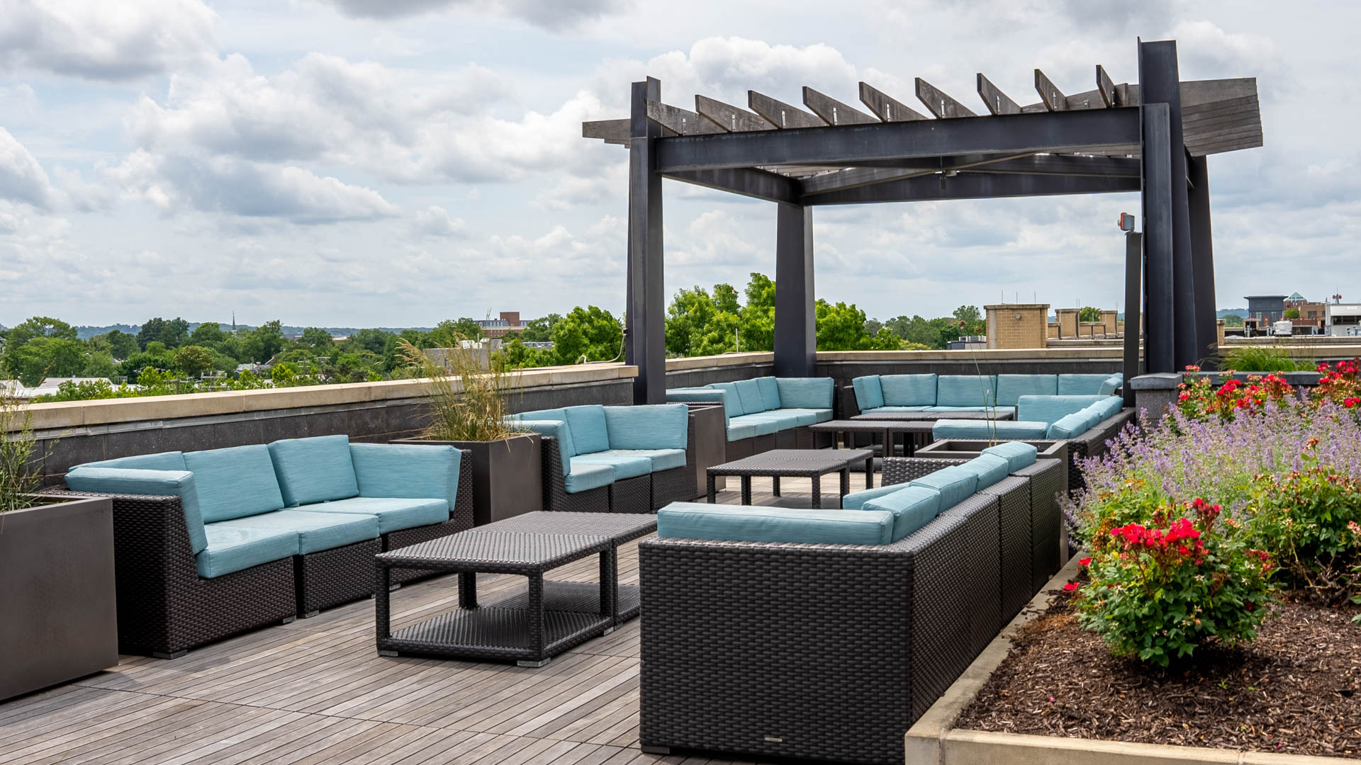 Roof deck at 1111 Belle Pre Apartments (1 of 2)