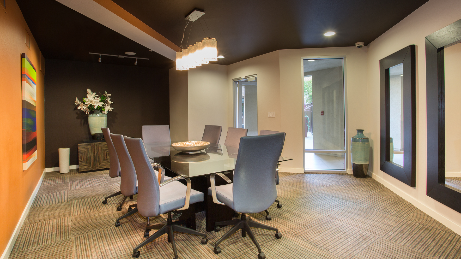 Business center at Pacific Place Apartments