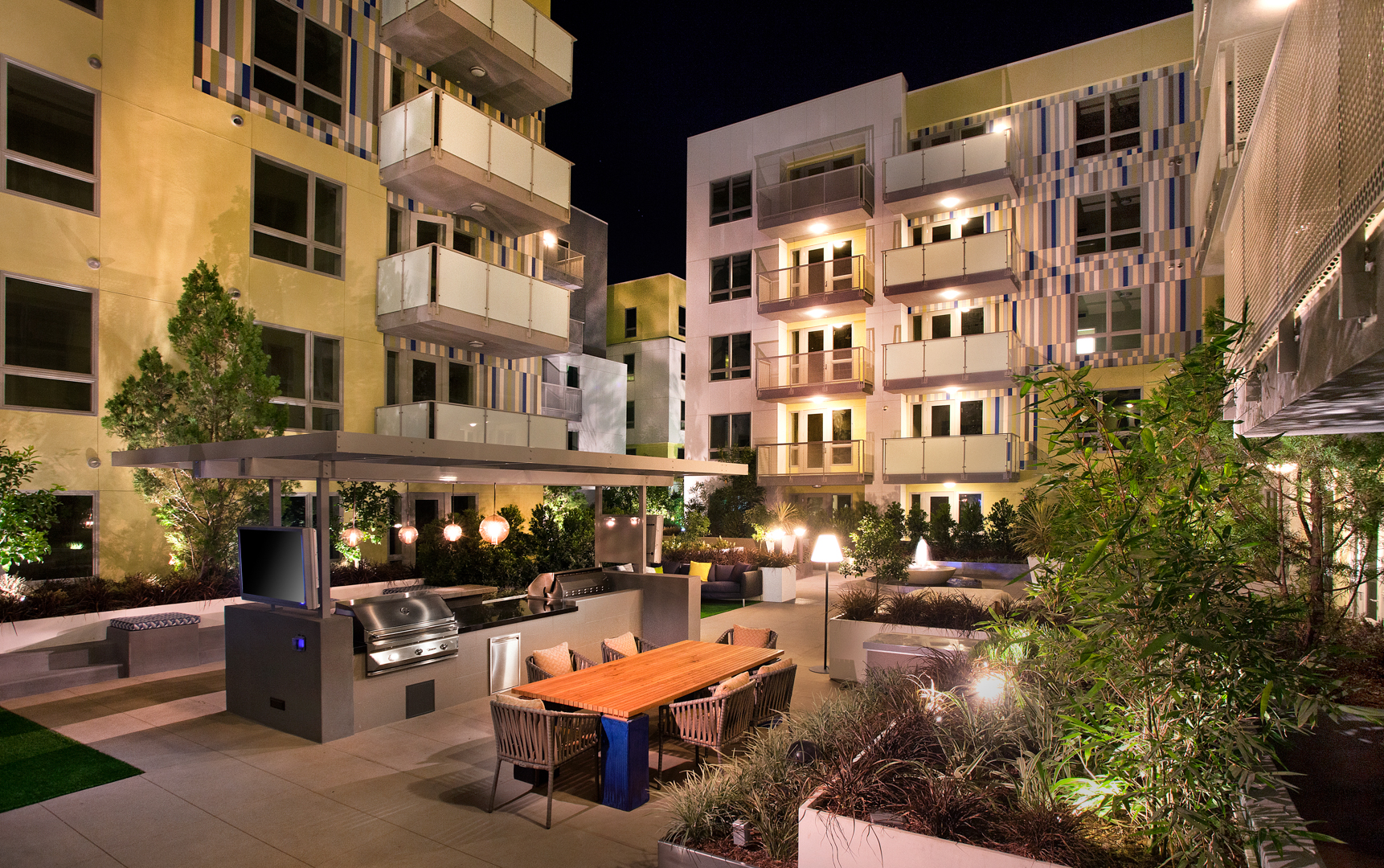 Courtyard at The Hesby Apartments