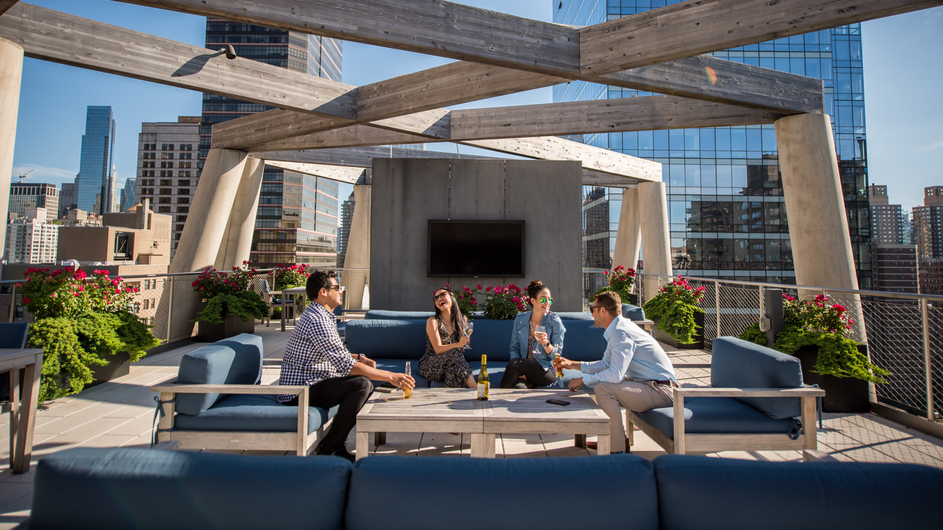 Roof deck at 170 Amsterdam Apartments (1 of 4)