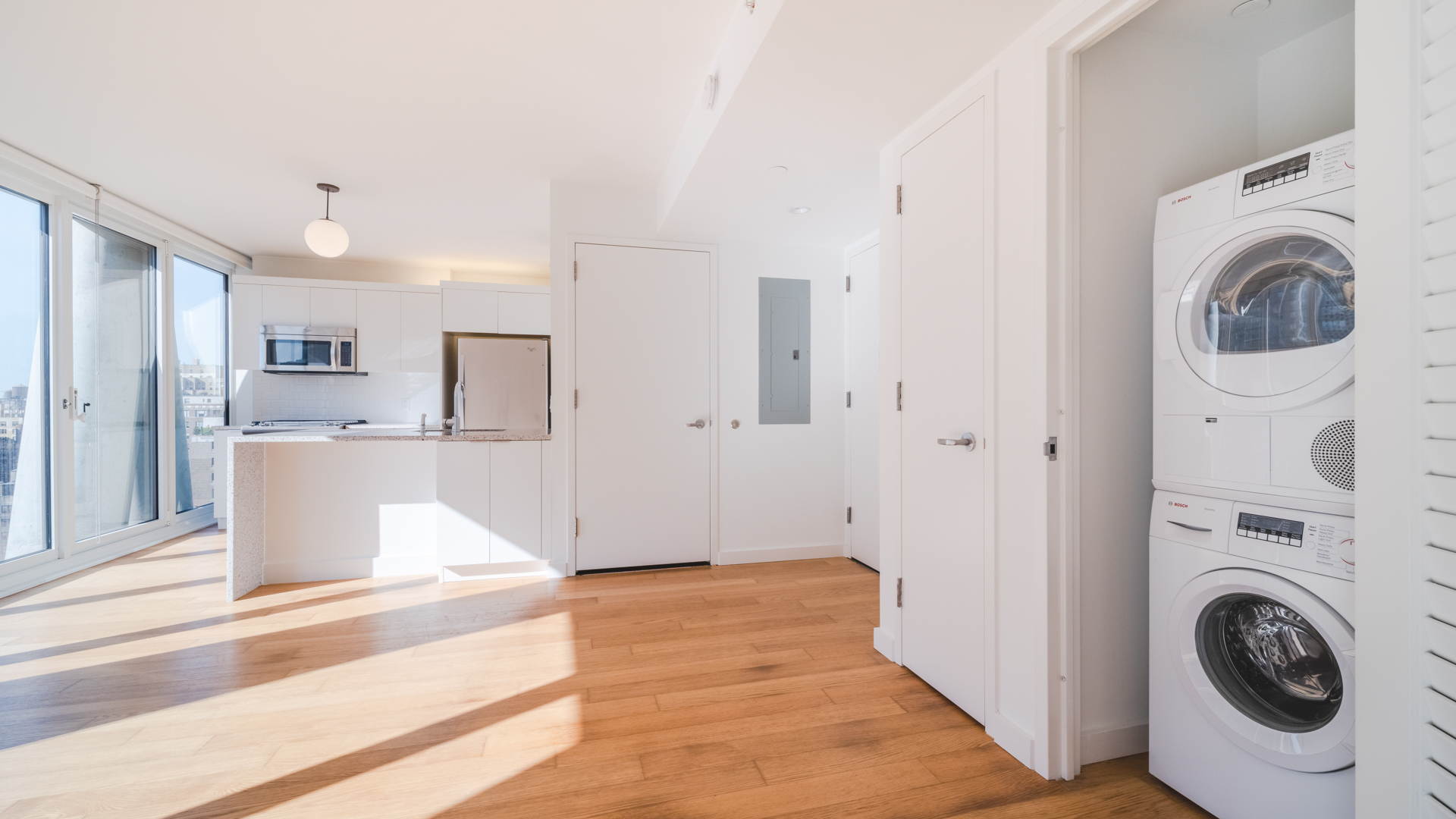 Laundry room at 170 Amsterdam Apartments