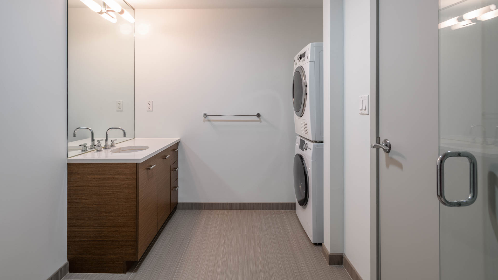 Laundry room at 315 on A Apartments