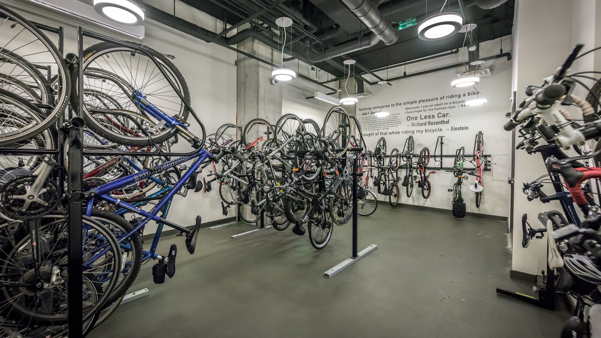 Bike room at 315 on A Apartments